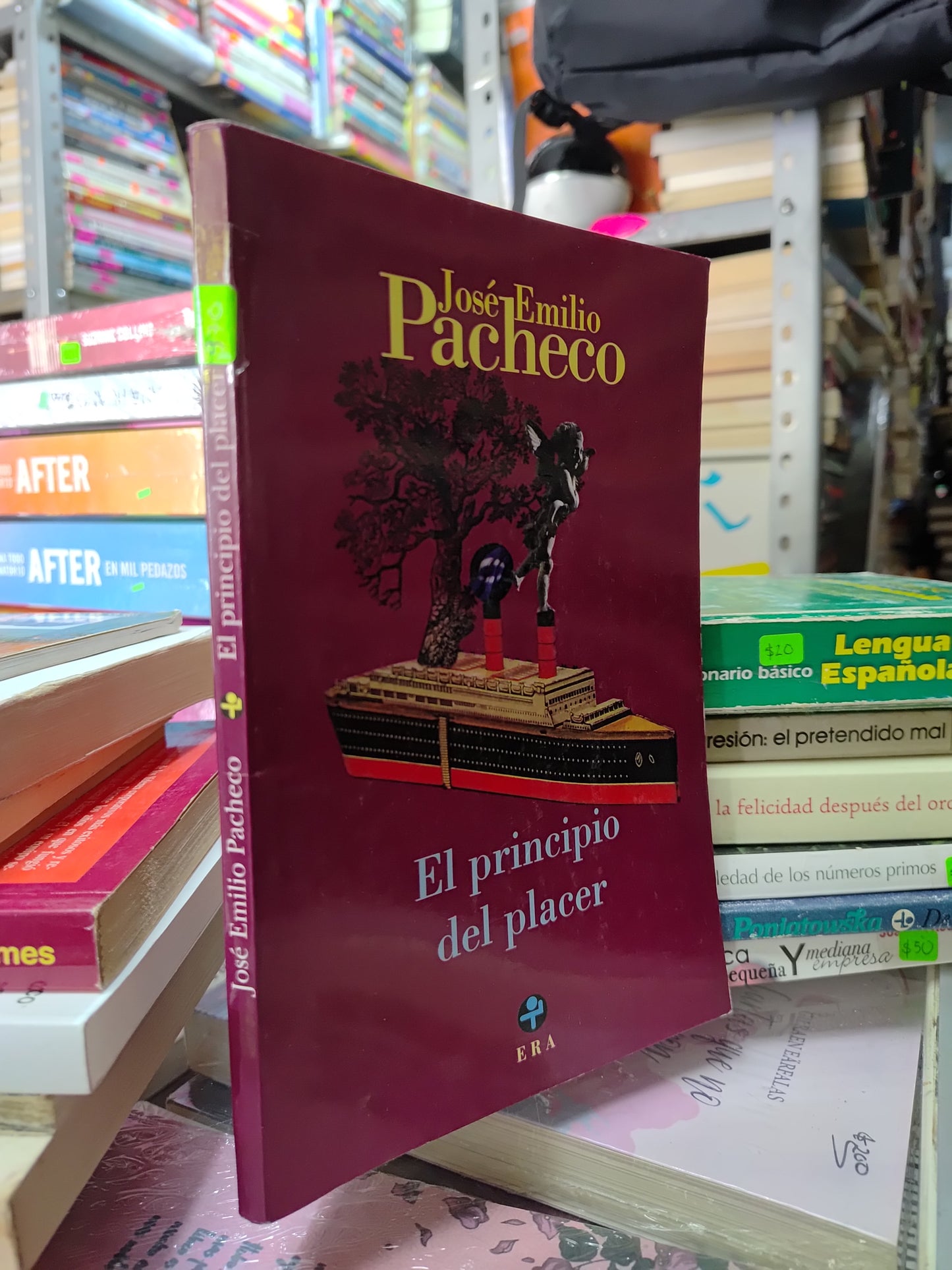 EL PRINCIPIO DEL PLACER POR JOSE EMILIO PACHECO USADO NOVELAS JUAREZ 507