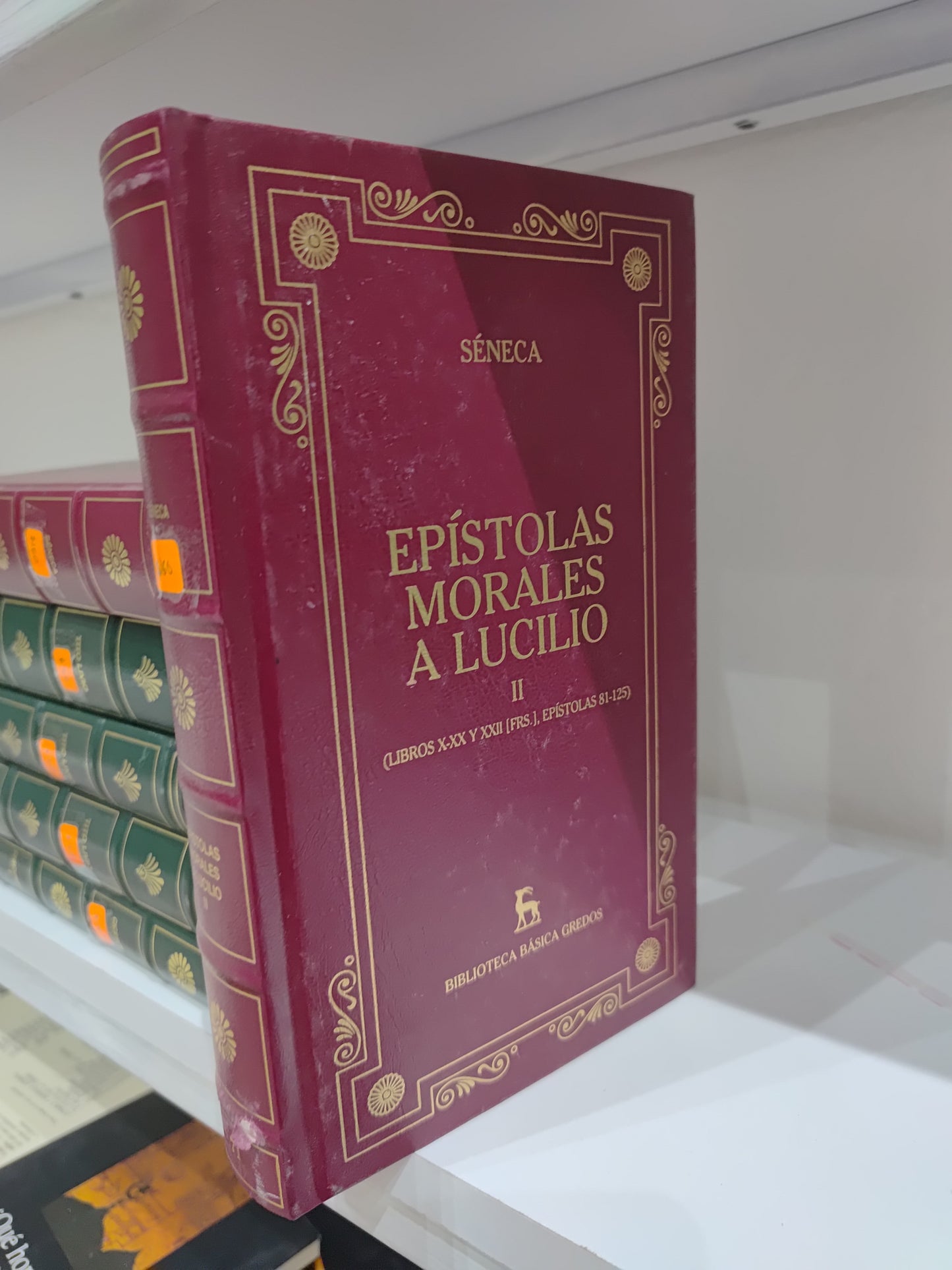 EPISTOLAS MORALES A LUCILIO 2 POR SENECA USADO HISTORIA JUAREZ 515