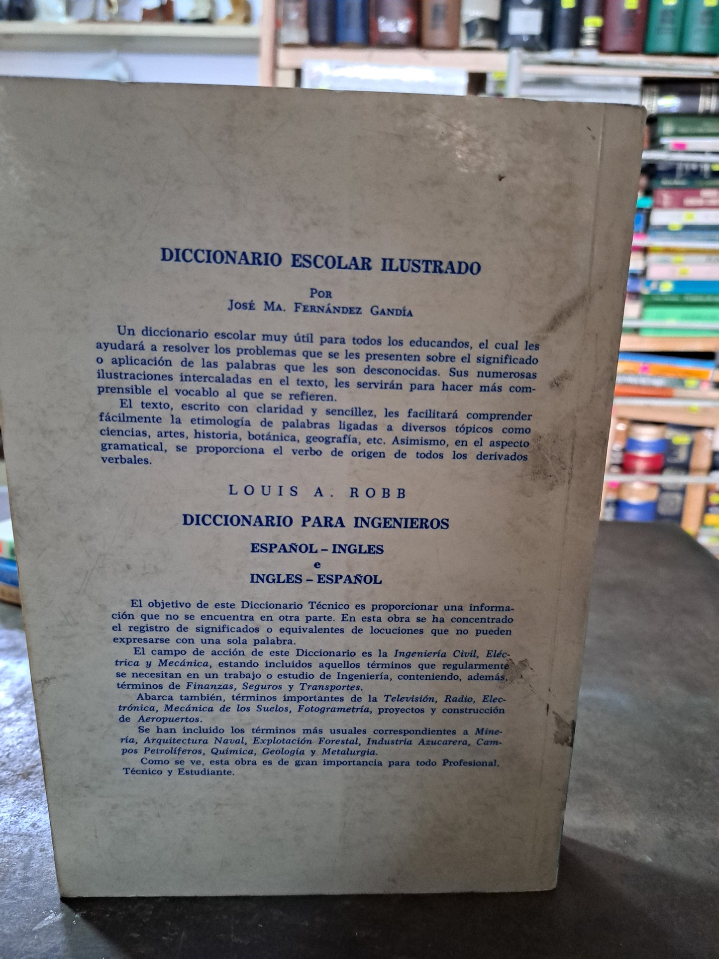 EL DICCIONARIO DE SINÓNIMOS E IDEAS AFINES JULIO DE LA CANAL USADO EDUCACIÓN ALDAMA
