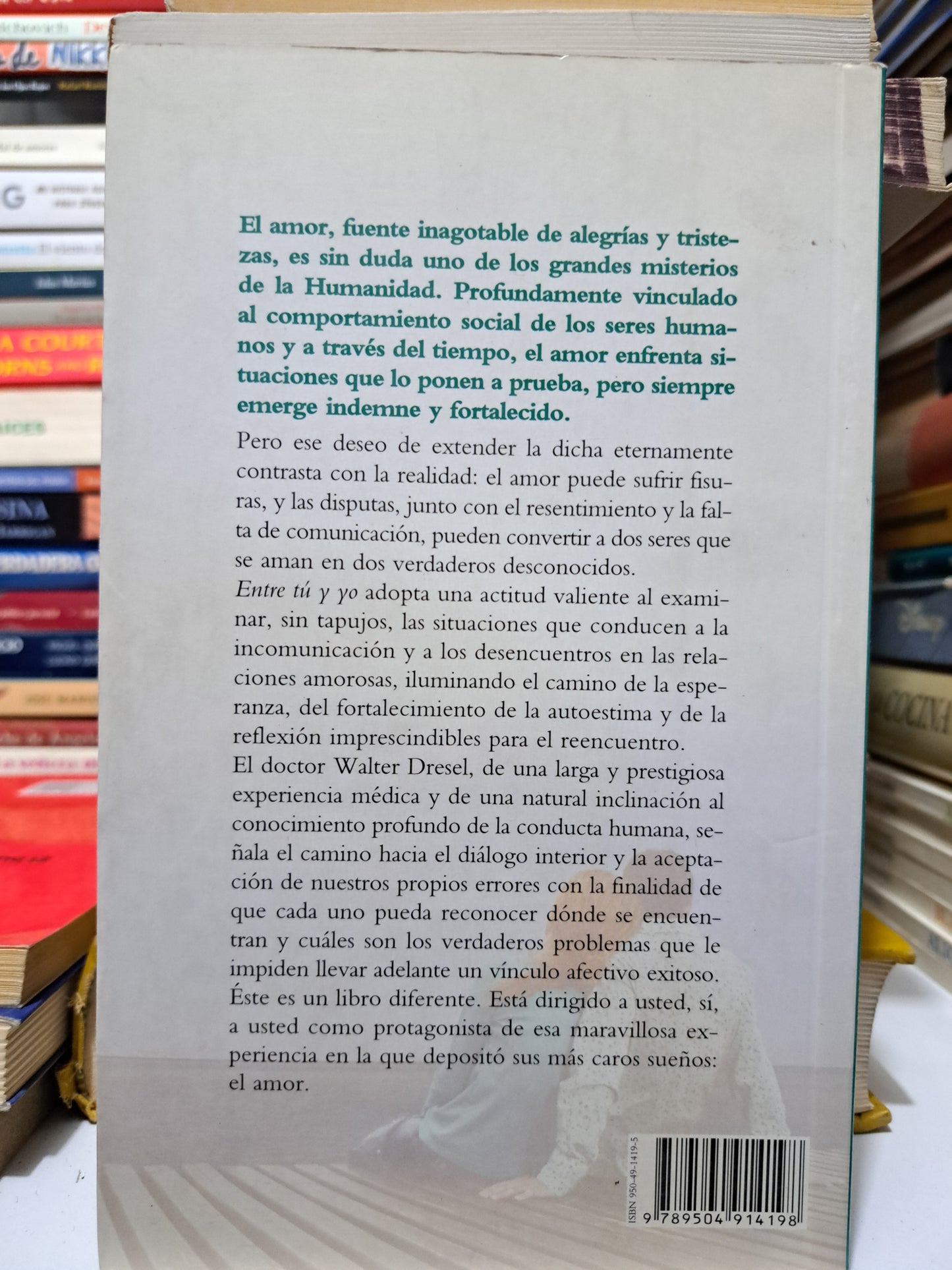 ENTRE TU Y YO WALTER DRESEL USADO NOVELA JUÁREZ