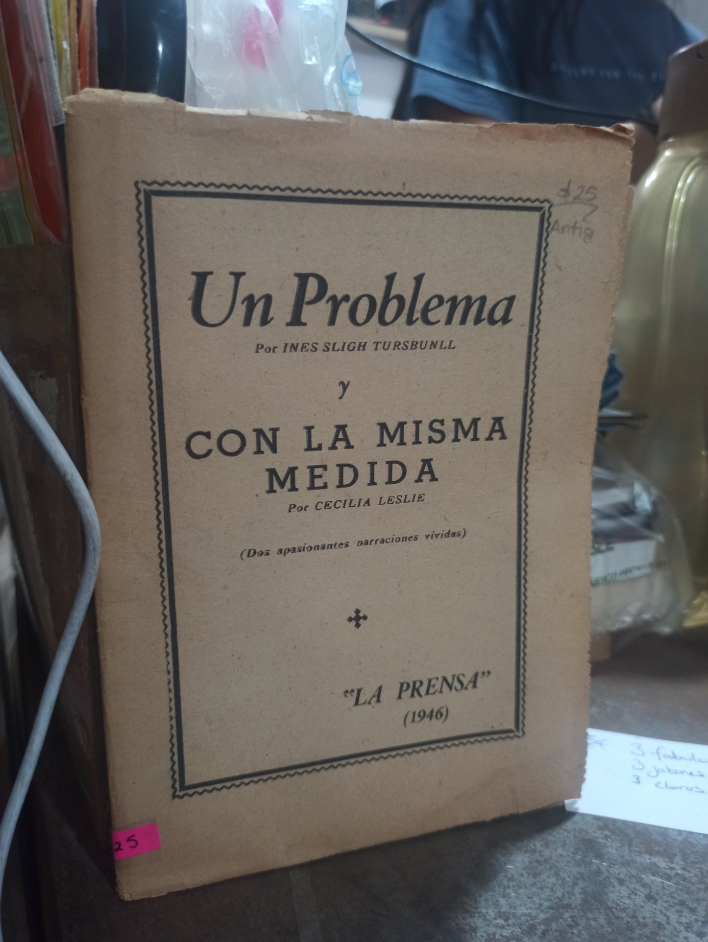 UN PROBLEMA POR CECILIA LESLIE USADO ANTIGUOS ALDAMA