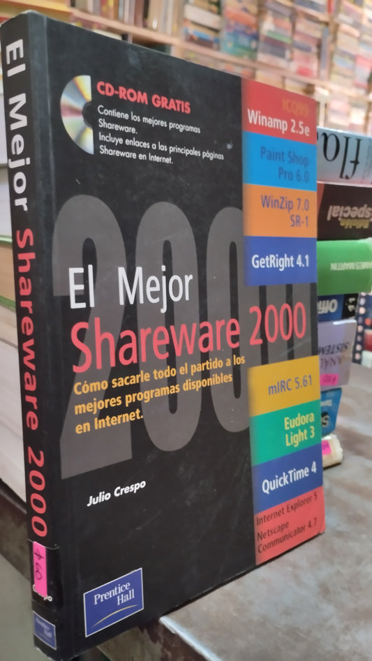 EL MEJOR SHAREWARE 2000 POR JULIO CRESPO LIBRO USADO COMPUTACION ALDAMA
