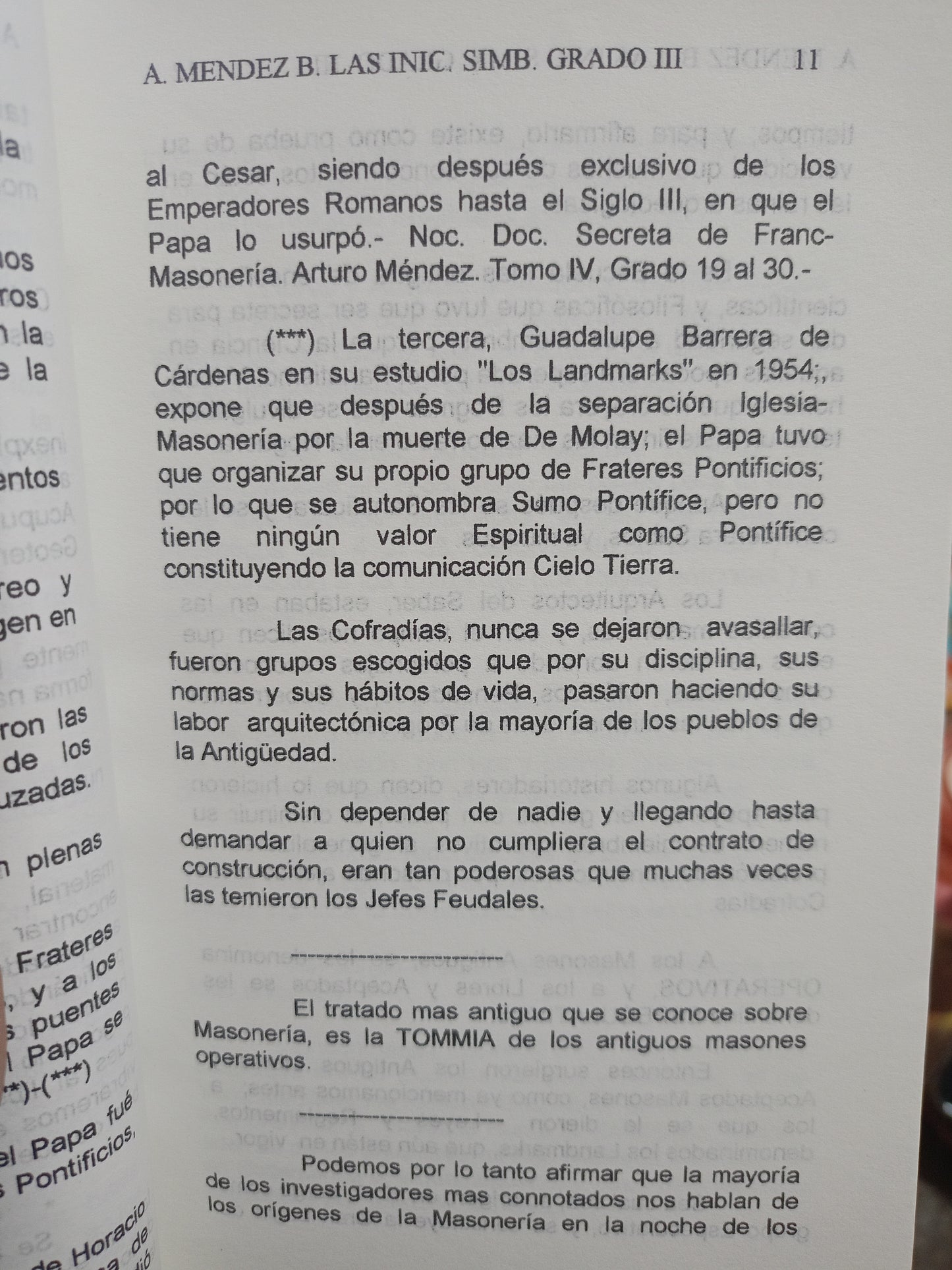 LAS INICIACIONES SIMBÓLICAS Y SUS RESULTADOS OCULTOS TOMO III TERCER GRADO MAESTRO MASÓN POR ARTURO MÉNDEZ B. USADO MASONERÍA ALDAMA
