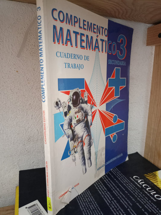 COMPLEMENTO MATEMATICO 3 POT ARMANDO CASARRUBIAS USADO MATE LITERARIO 305