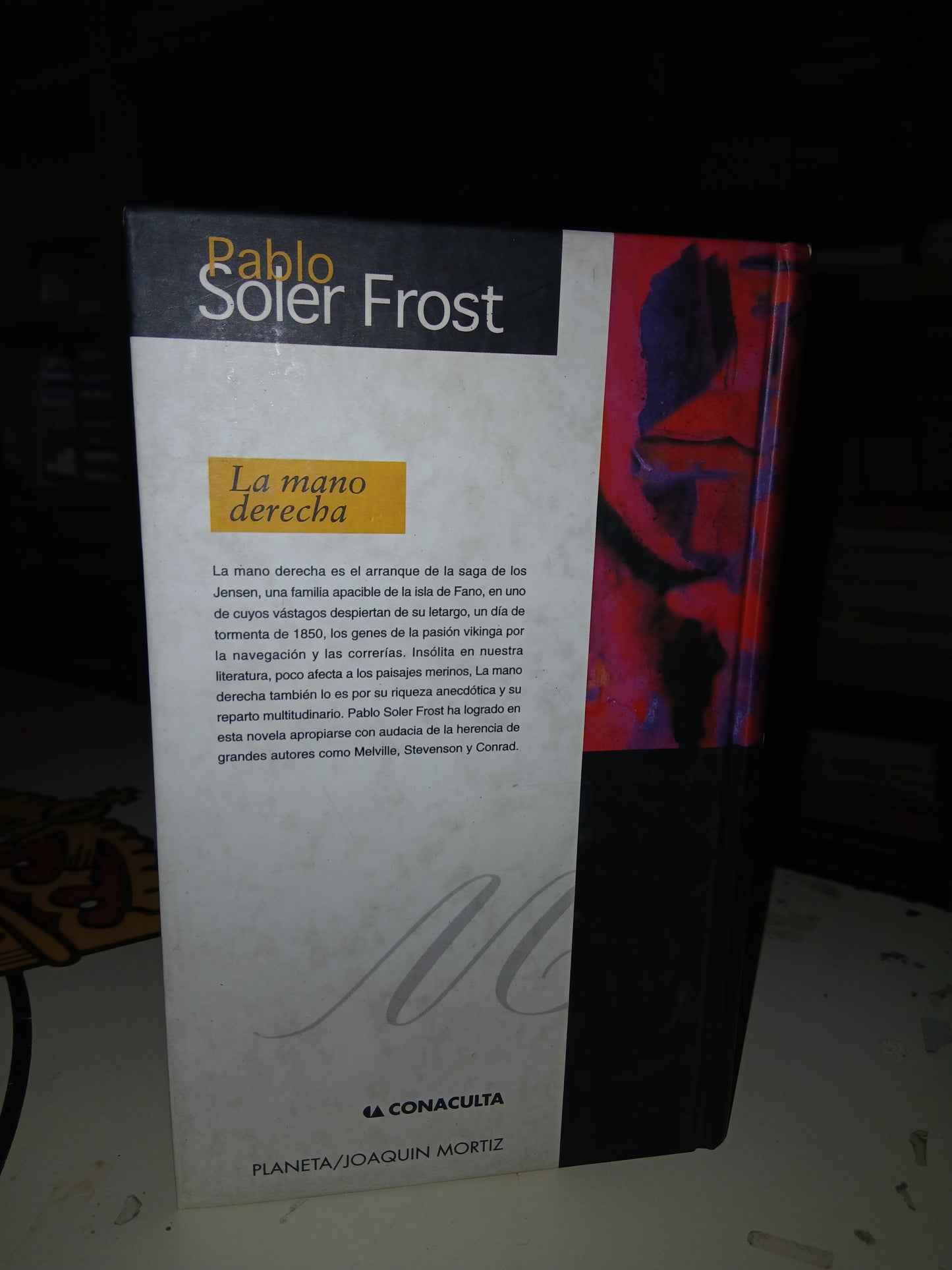 LA MANO DERECHA POR PABLO SOLER FROST USADO NOVELA LITERARIO 207
