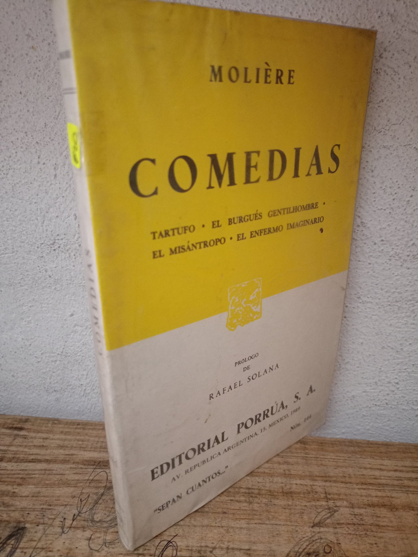 COMEDIAS MOLIERE USADO NOVELA LITERARIO 305