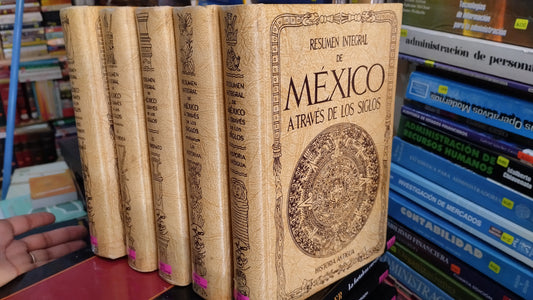 RESUMEN INTEGRAL DE MEXICO A TRAVES DE LOS SIGLOS 5 TOMOS LIBRO USADO HISTORIA ALDAMA