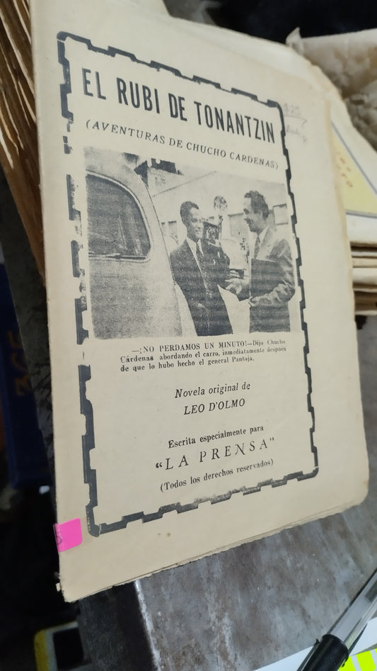 EL RUBI DE TONANTZIN POR LEO D OLMO LIBRO USADO ANTIGUO ALDAMA