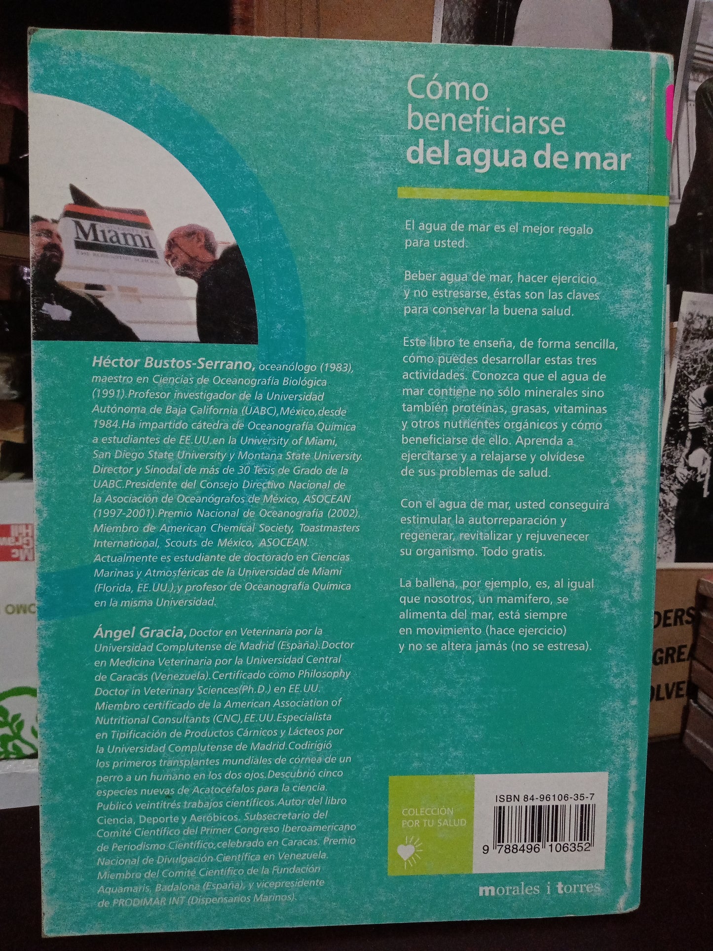 COMO BENEFICIARSE DEL AGUA DE MAR HECTOR BUSTOS SERRANO ANGEL GRACIA USADO S.PERSONAL LITERARIO #305
