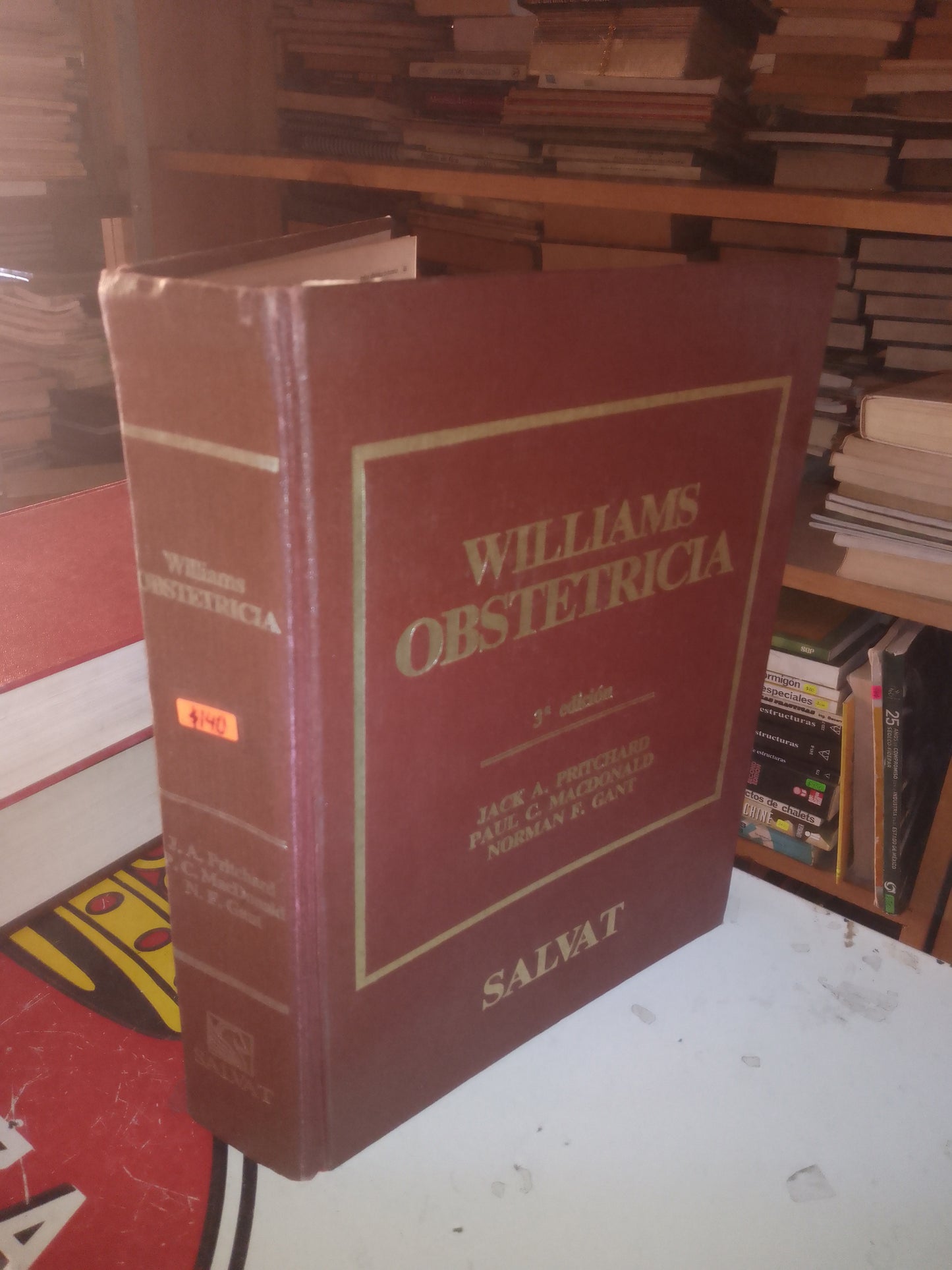 WILLIAMS OBSTETRICIA POR JACK A. PRITCHARD PAUL C. MCDONALD Y NORMAN F. GANT USADO MEDICINA LITERARIO 207