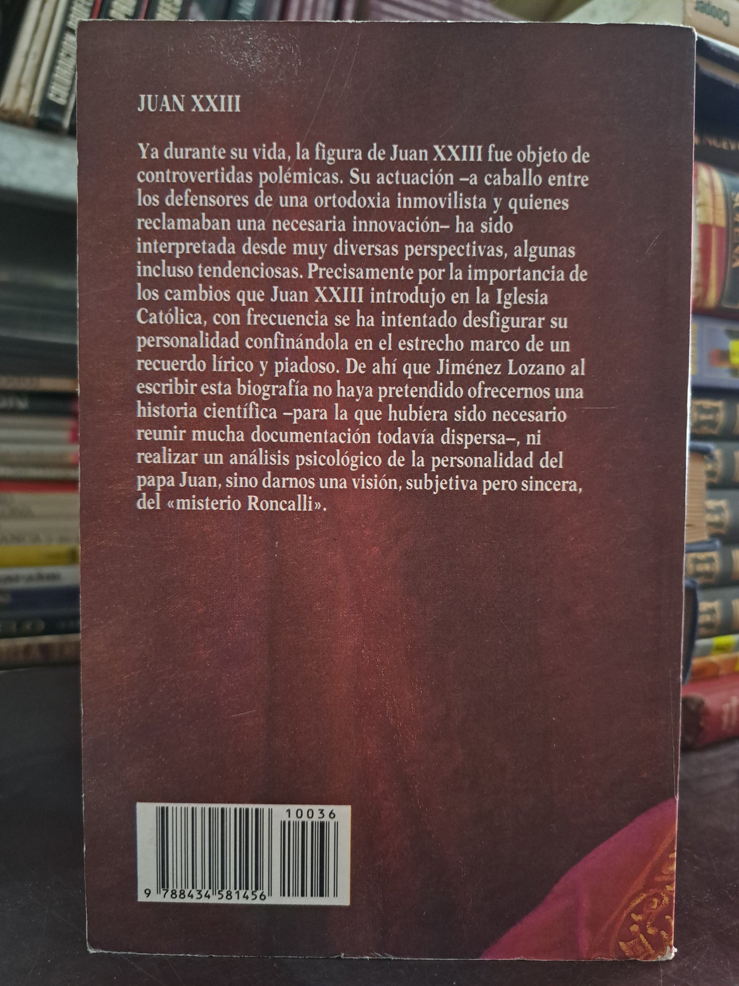 JUAN XXIII JOSE JIMENEZ LOZANO USADO HISTORIA LITERARIO 305