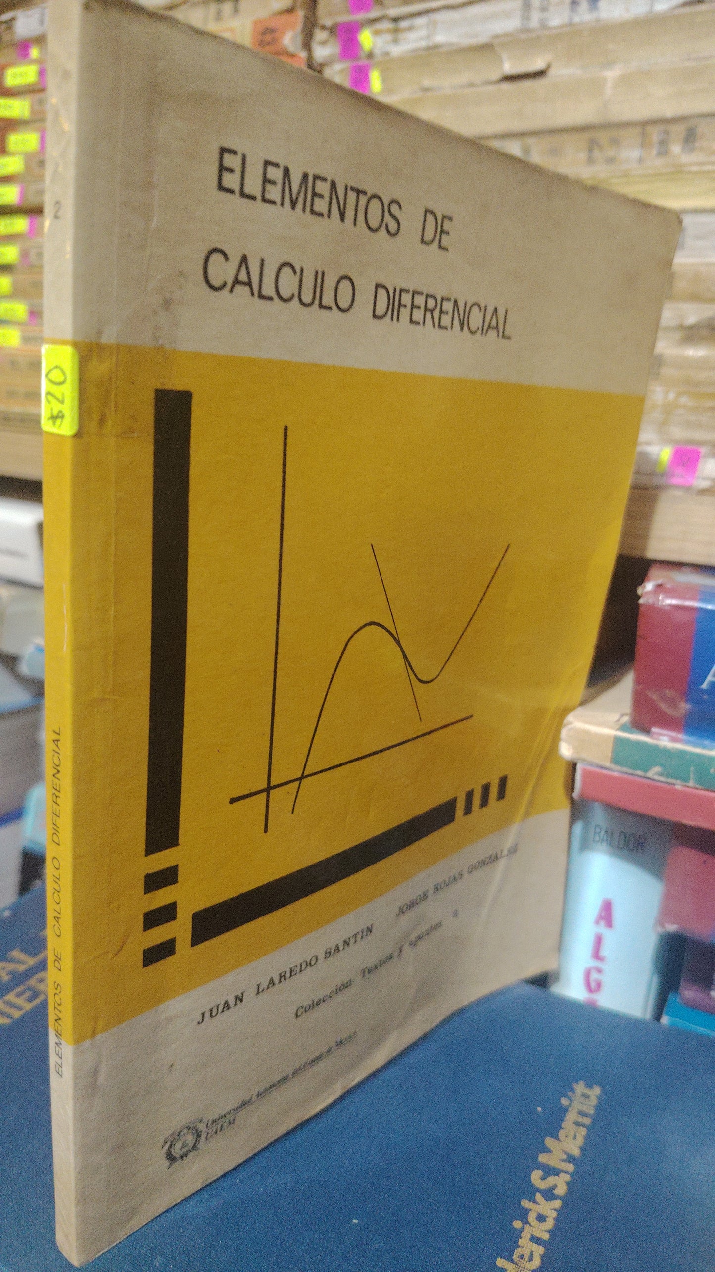 ELEMENTOS DE CALCULO DIFERENCIAL POR JUAN LAREDO SANTIN USADO MATEMÁTICAS JUAREZ 507