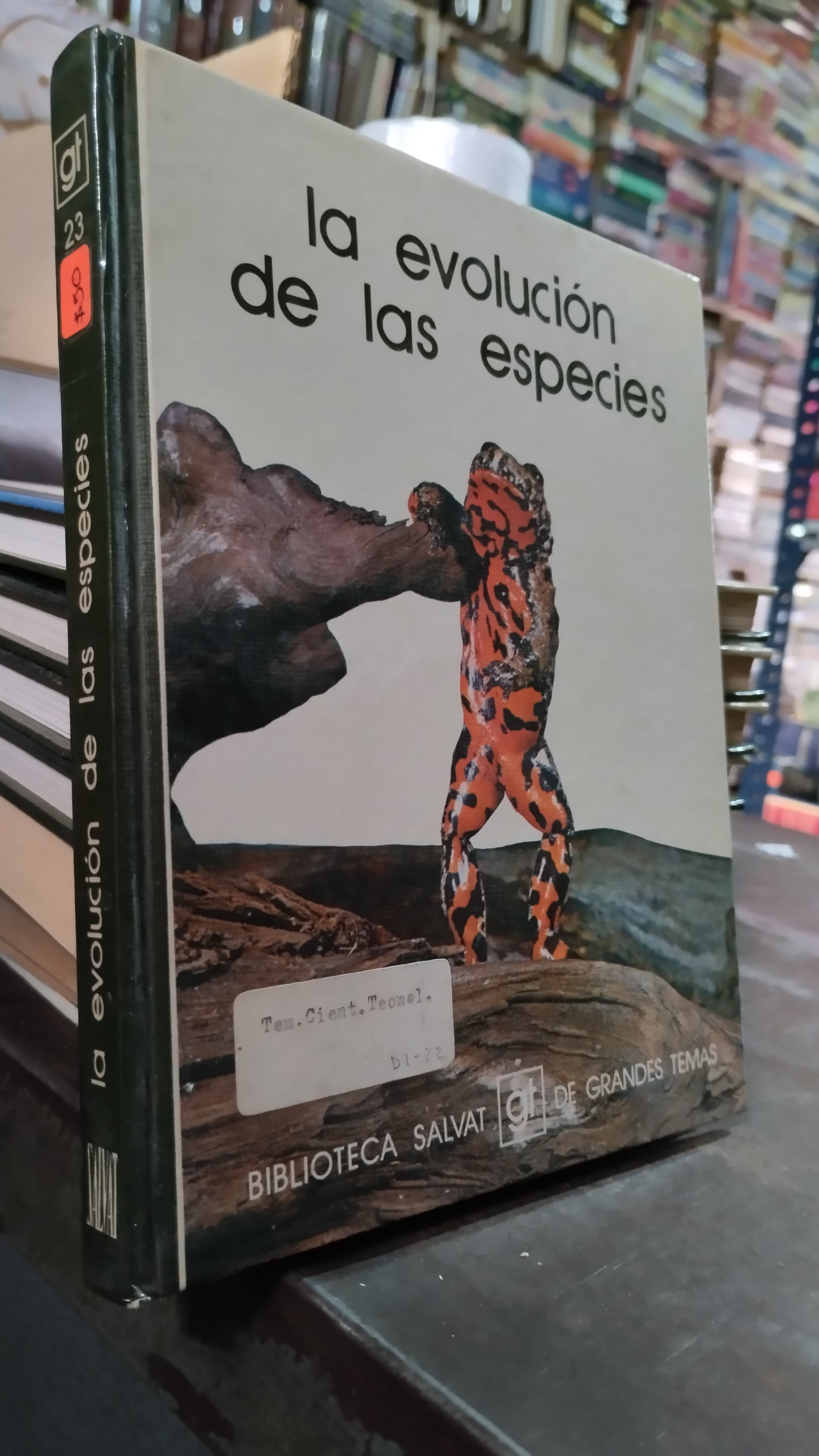 LA EVOLUCION DE LAS ESPECIES POR BIBLIOTECA SALVAT LIBRO USADO CIENCIA ALDAMA