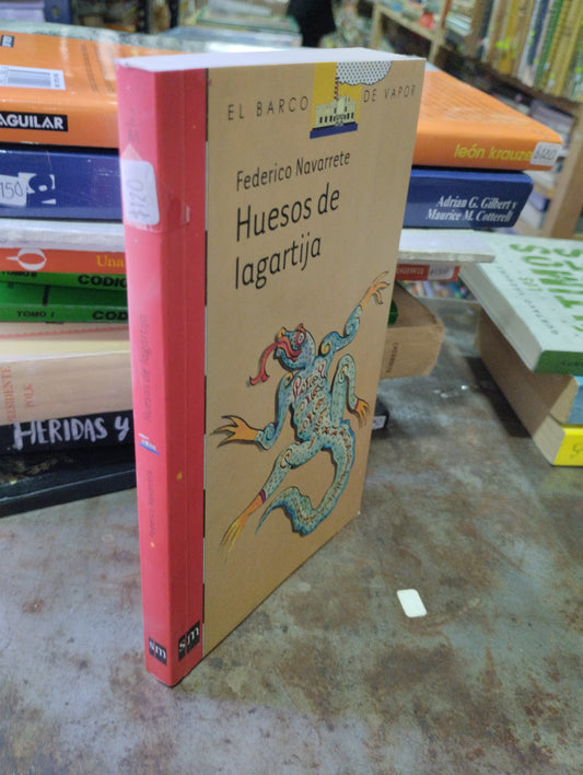 HUESOS DE LAGARTIJA POR FEDERICO NAVARRETE USADO NOVELAS ALDAMA
