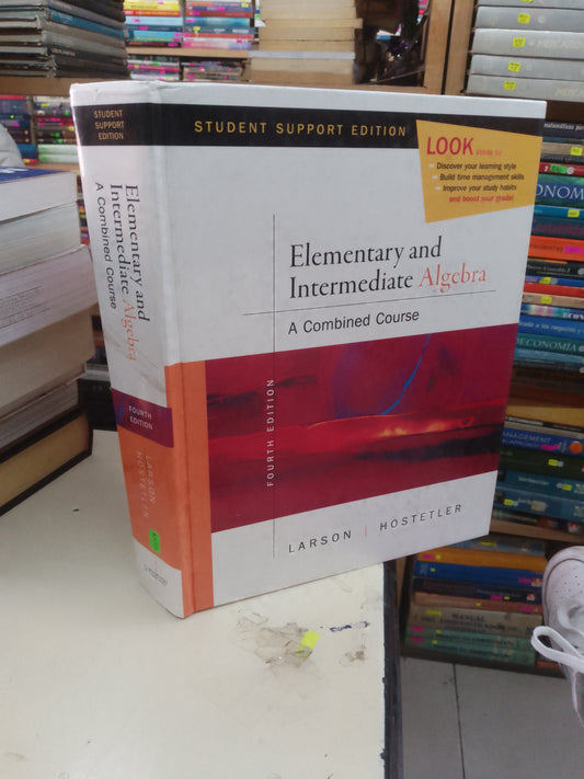 ELEMENTARY AND INTERMEDIATE ALGEBRA A COMBINED COUSE POR LARSON Y HOSTETLER USADO MATEMÁTICAS LITERARIO 207