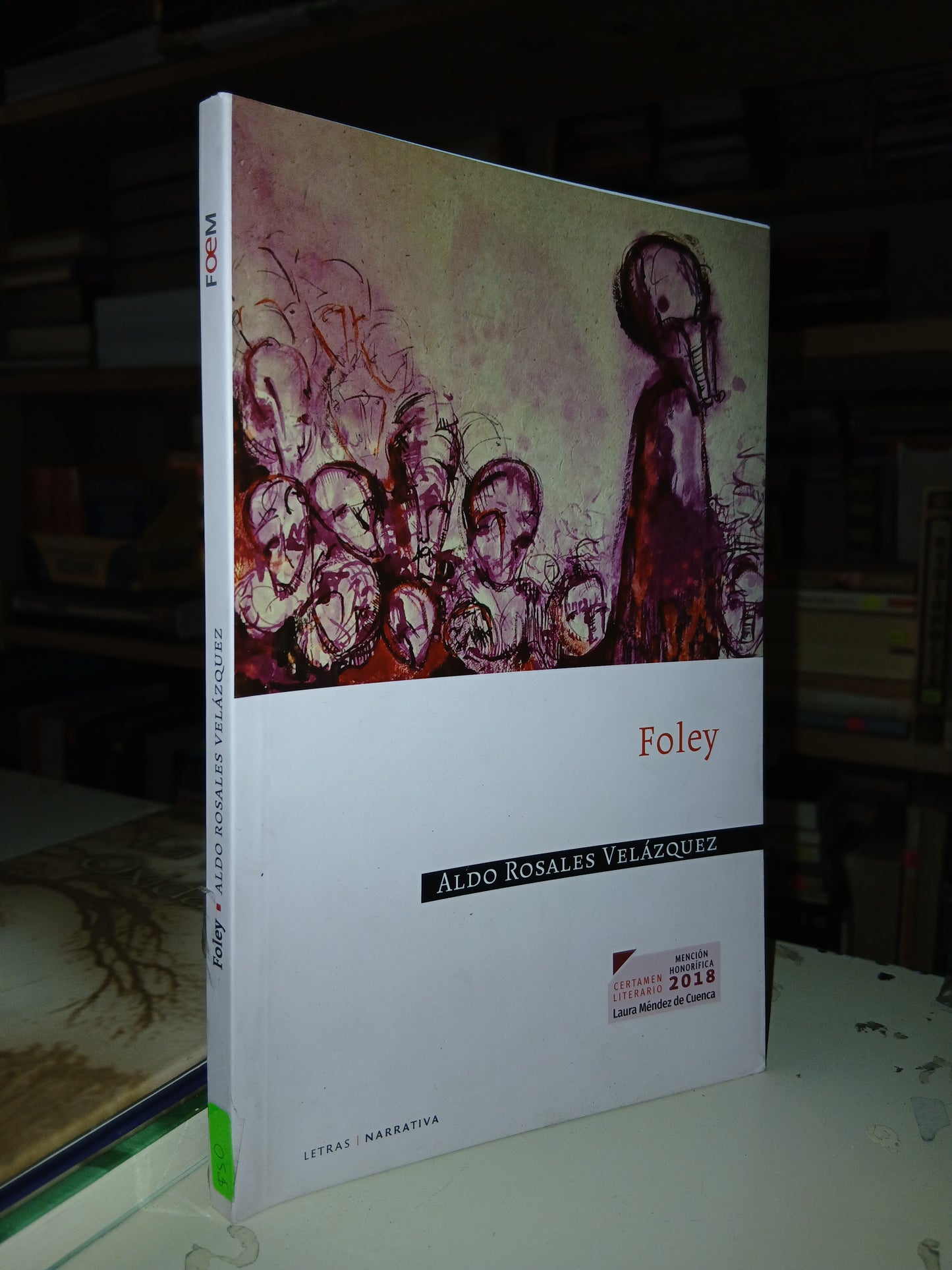 FOLEY POR ALDO ROSALES VELÁZQUEZ USADO NOVELA LITERARIO 207