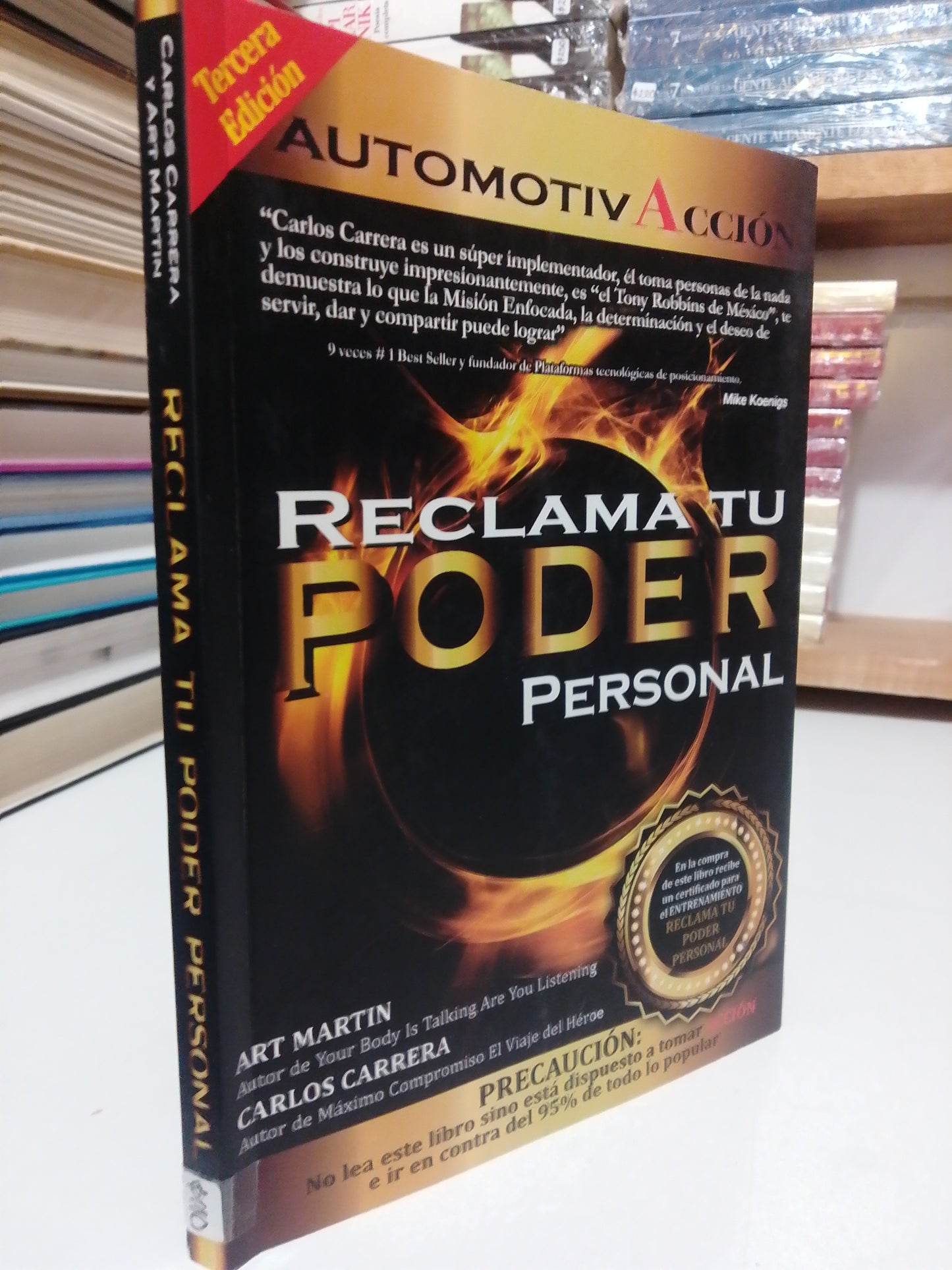 RECLAMA TU PODER PERSONAL POR CARLOS CABRERA Y ART MARTIN USADO SUP.PERSONAL JUÁREZ