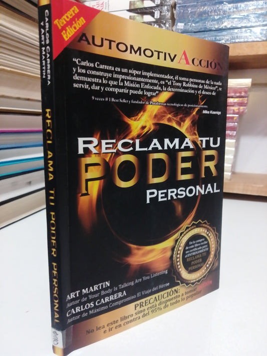 RECLAMA TU PODER PERSONAL POR CARLOS CABRERA Y ART MARTIN USADO SUP.PERSONAL JUÁREZ