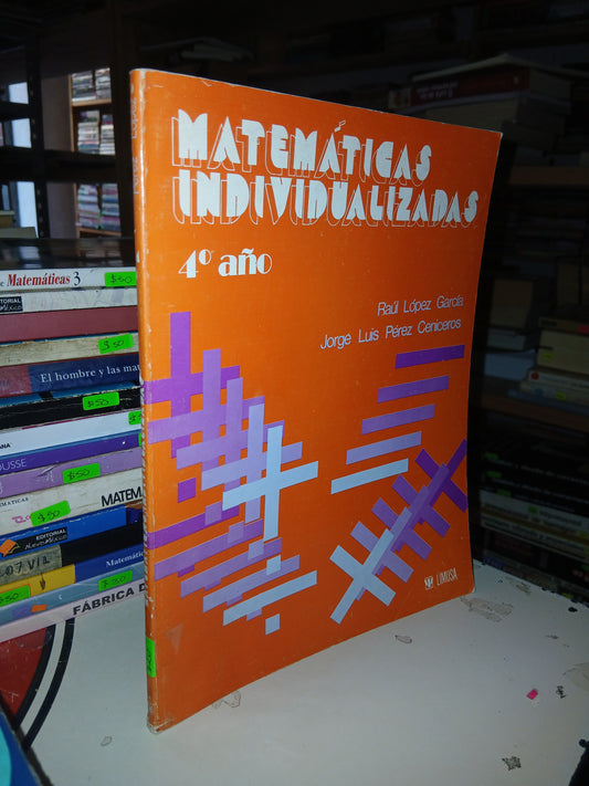 MATEMÁTICAS INDIVIDUALIZADAS POR RAÚL LÓPEZ GARCÍA Y JORGE LUIS PÉREZ CENICEROS USADO MATEMÁTICAS LITERARIO 207
