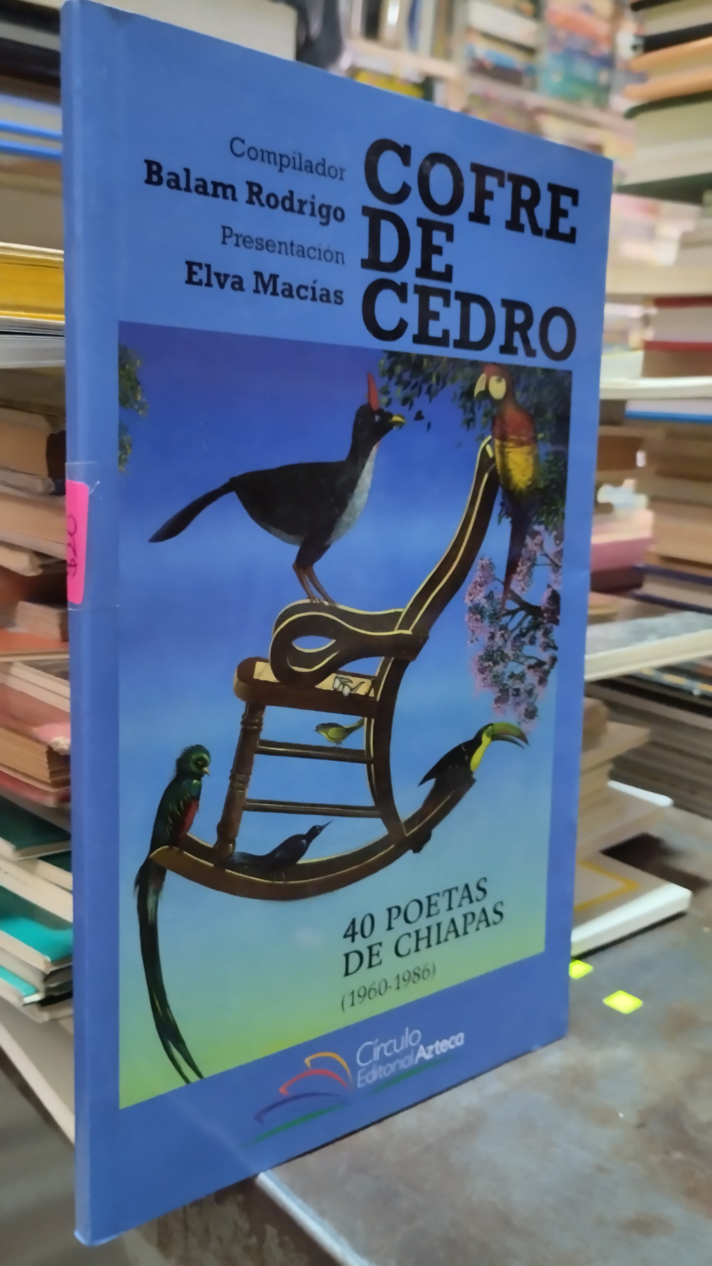 COFRE DE CEDRO POR BALAM RODRIGO LIBRO USADO POESIA ALDAMA