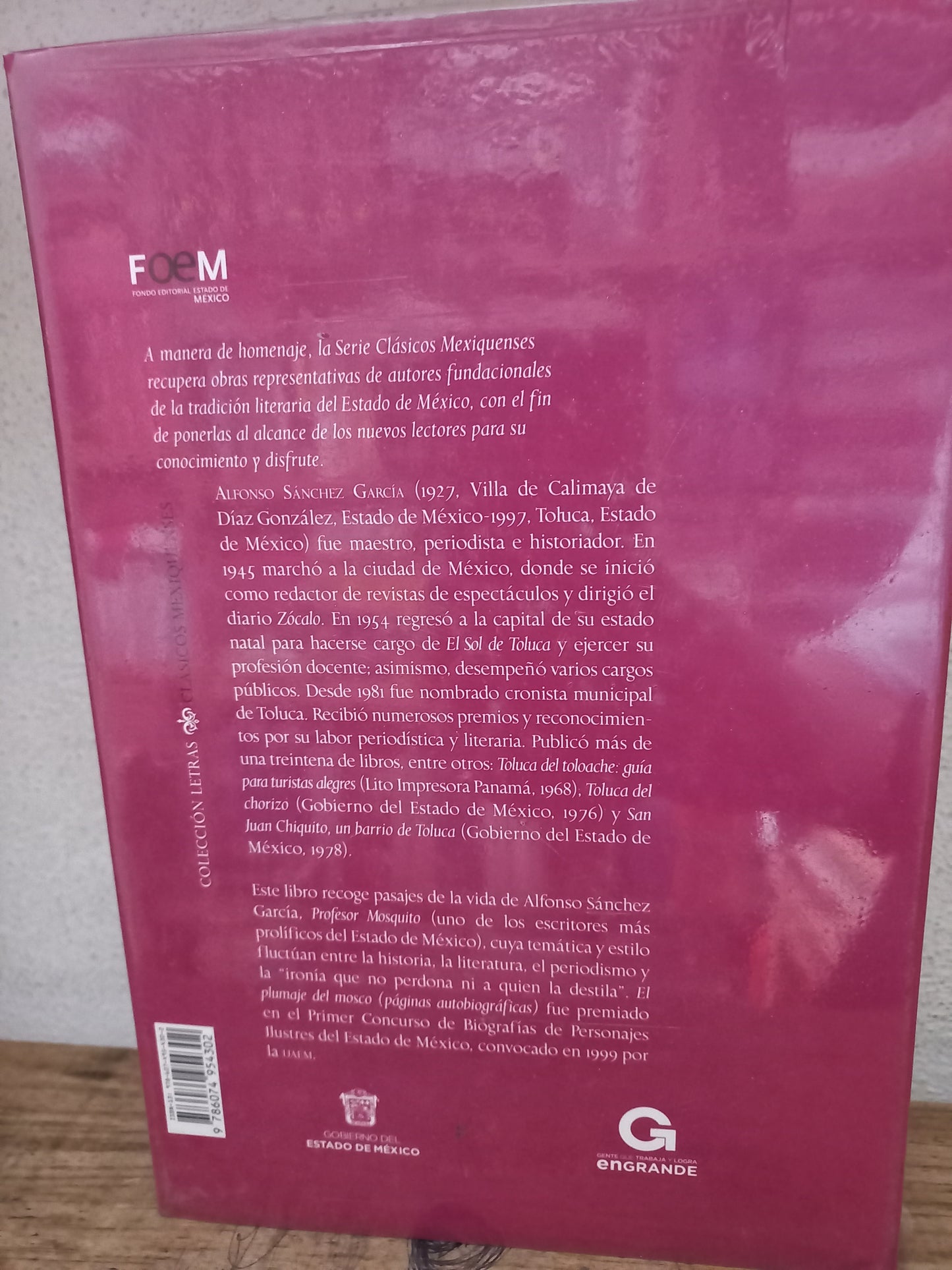 EL PLUMAJE DEL MOSCO (PÁGINAS AUTOBIOGRÁFICAS) POR ALFONSO SÁNCHEZ GARCÍA NUEVO HISTORIA LITERARIO 305