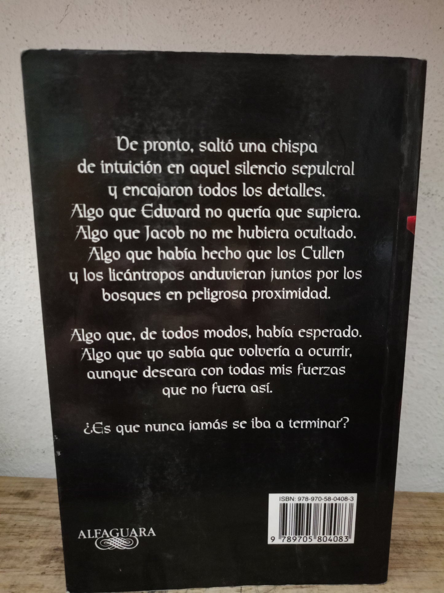 ECLIPSE STEPHENIE MEYER USADO NOVELA LITERARIO 305