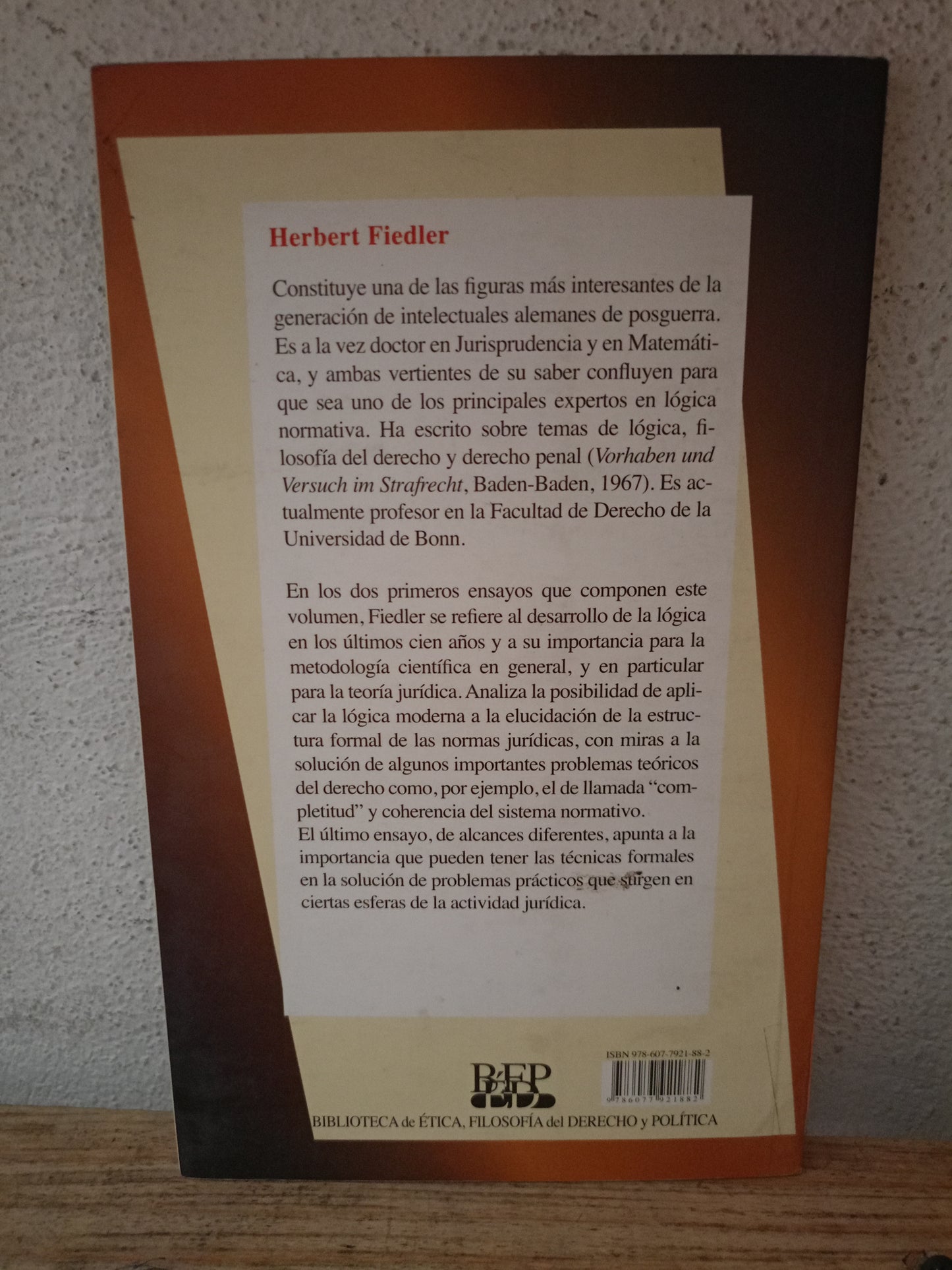 DERECHO, LÓGICA, MATEMÁTICA POR HERBERT FIEDLER USADO DERECHO LITERARIO 305