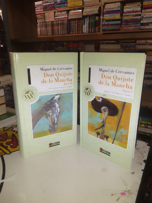 DON QUIJOTE DE LA MANCHA PARTE I Y II POR MIGUEL DE CERVANTES $120 C/TOMO USADO NOVELA LITERARIO 207