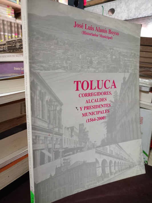 TOLUCA CORREGIDORES ALCALDES Y PRESIDENTES MUNICIPALES 1564 2000 JOSÉ LUIS ALANÍS BOLSO USADO HISTORIA LITERARIA 305