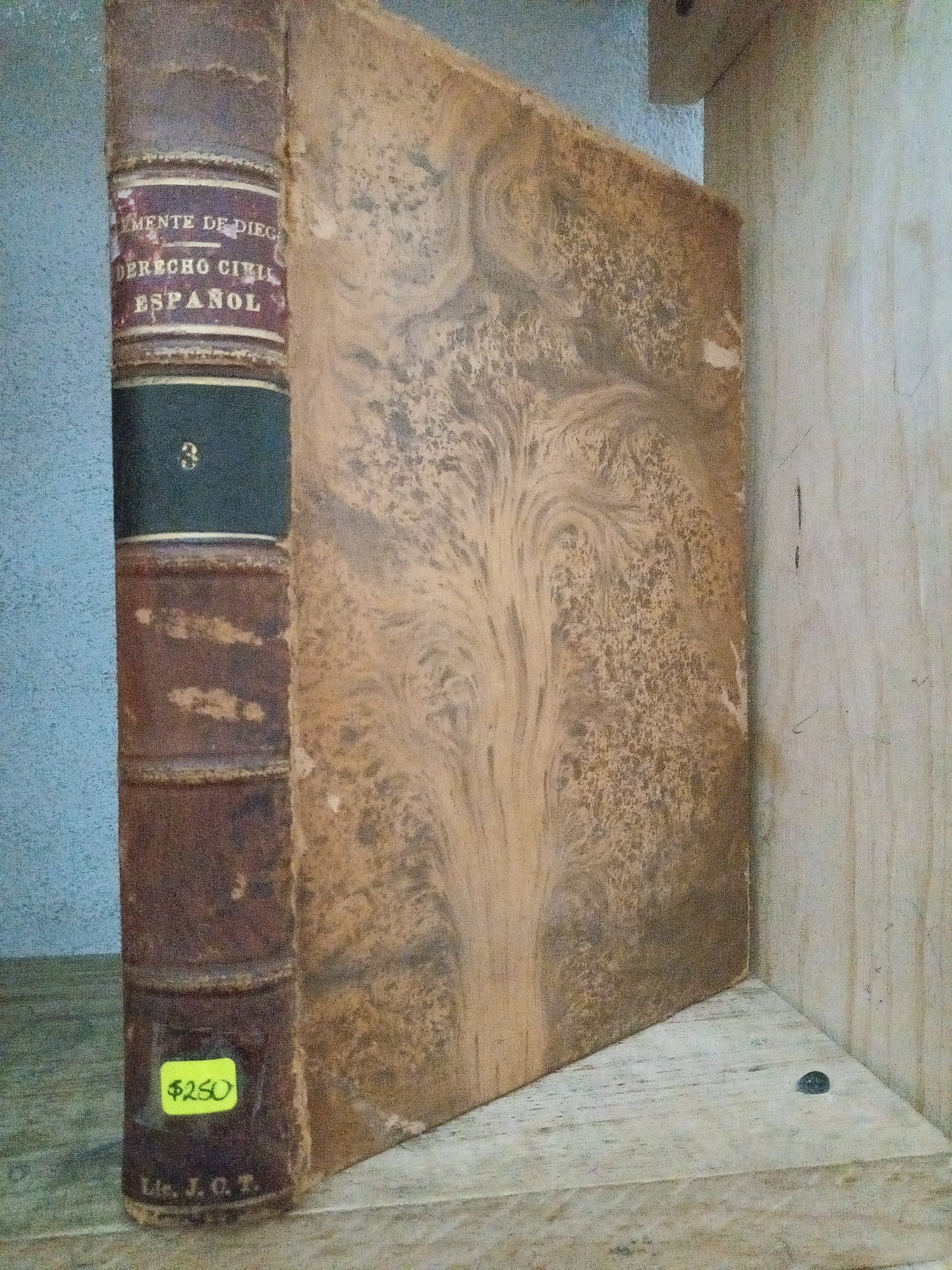 INSTITUCIONES DE DERECHO CIVIL ESPAÑOL POR DR. F. CLEMENTE DE DIEGO USADO DERECHO LITERARIO 305