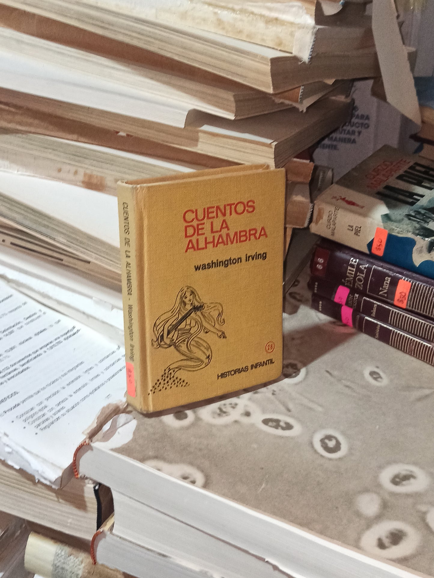CUENTOS DE LA ALHAMBRA POR WASHINGTON IRVING USADO NOVELAS ALDAMA