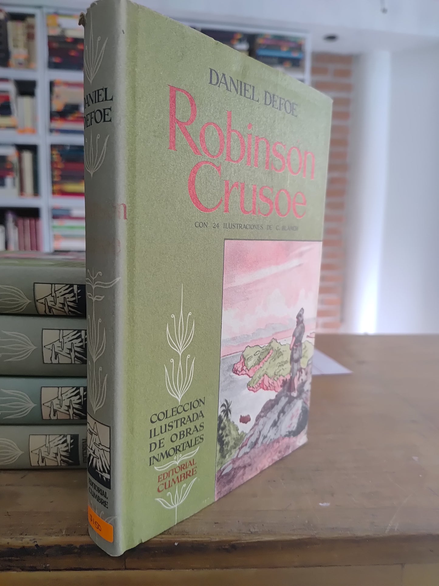 ROBINSON CRUSOE POR DANIEL DEFOE USADO NOVELAS JUAREZ 515