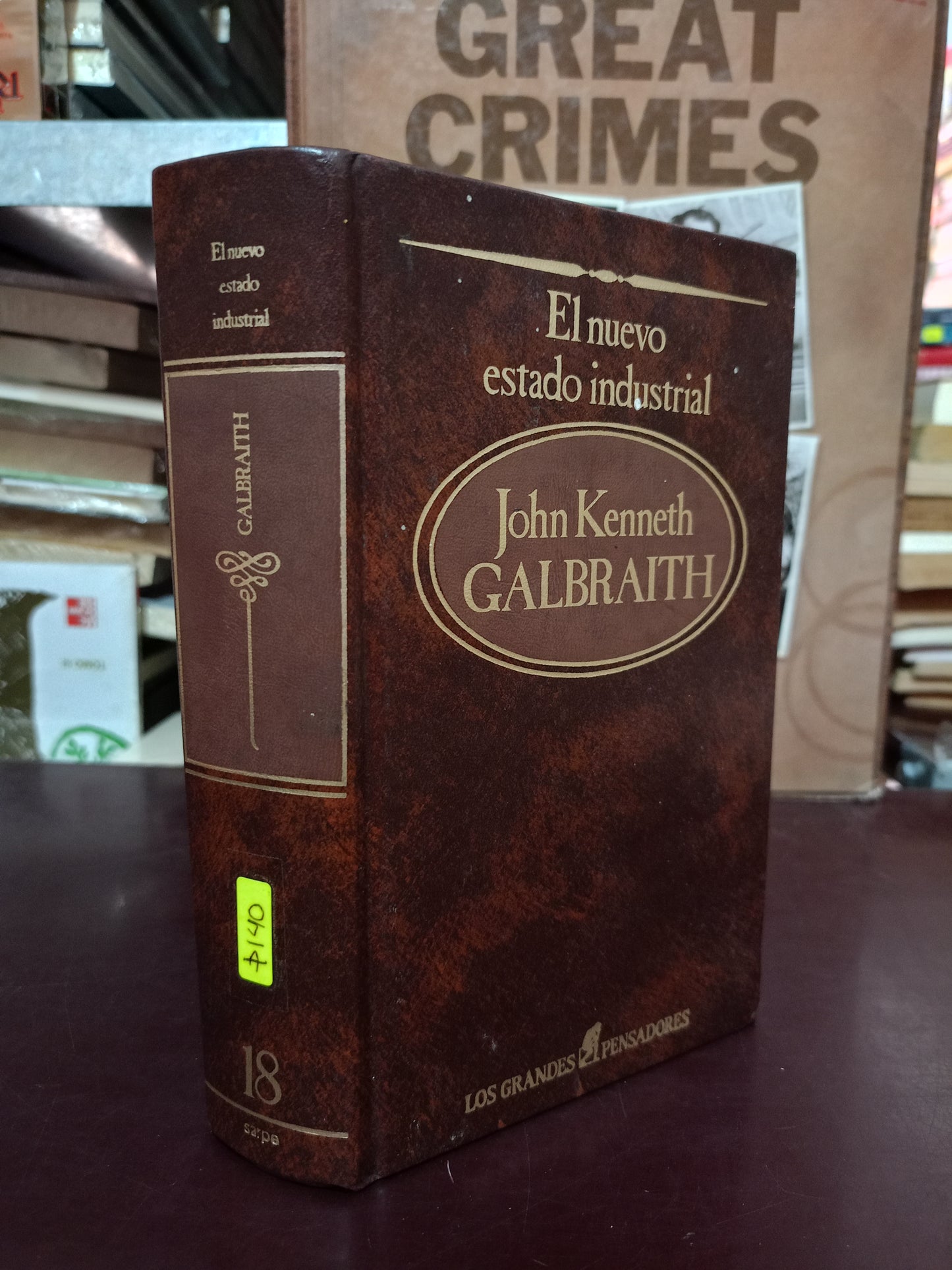 EL NUEVO ESTADO INDUSTRIAL POR JOHN KENNETH GALBRAITH USADO NOVELA LITERARIO 305