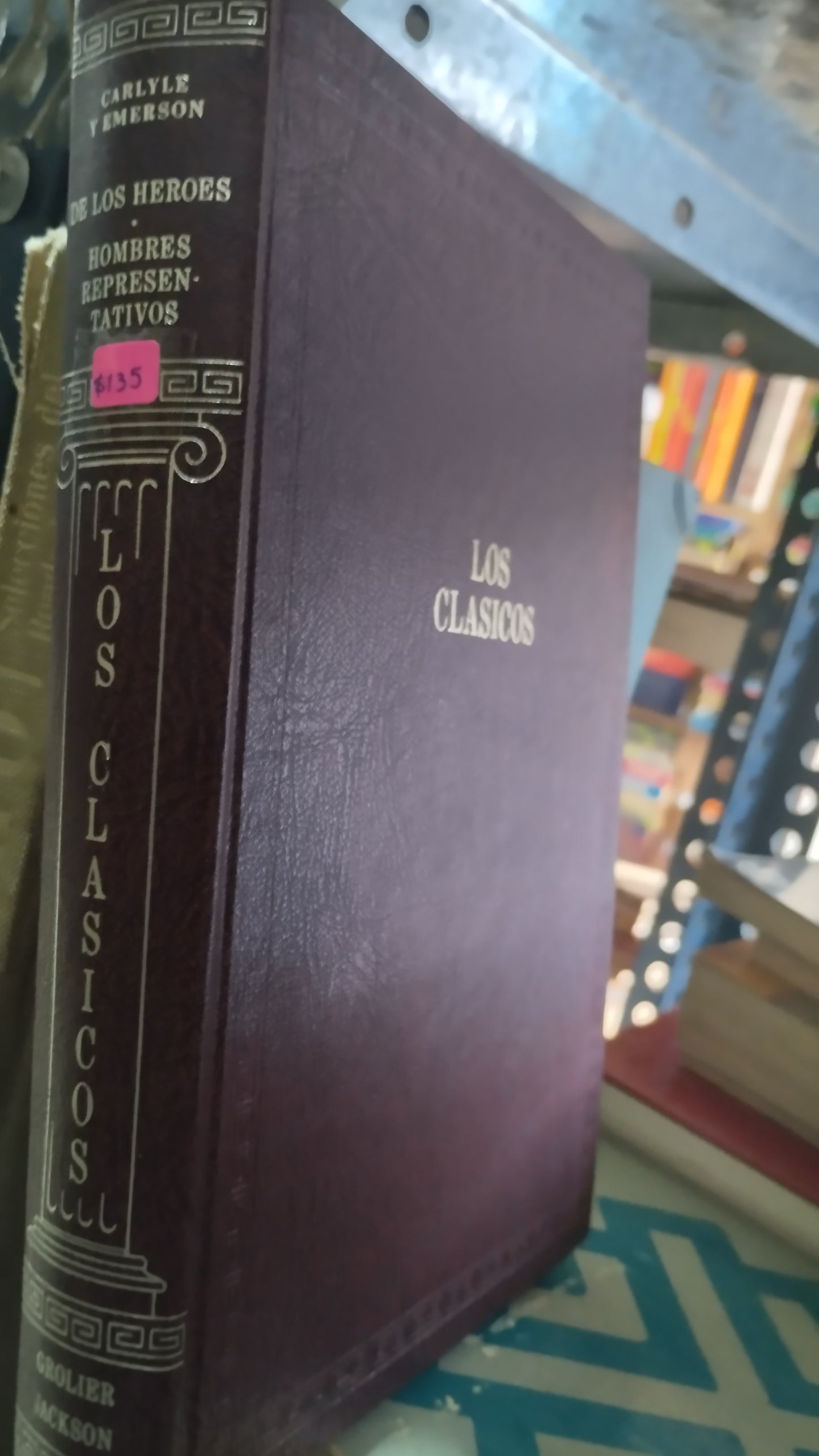 DE LOS HEROES HOMBRES REPRESENTATIVOS POR CARLYLE Y EMERSON LIBRO USADO NOVELAS ALDAMA