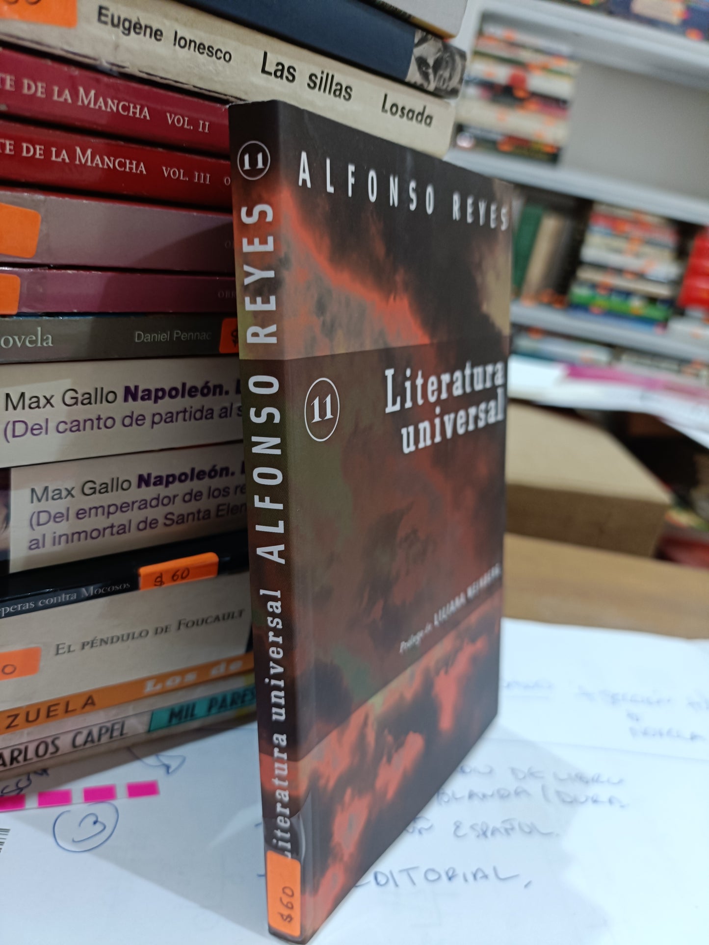 LITERATURA UNIVERSAL 11 POR ALFONSO REYES USADO NOVELA JUAREZ 515