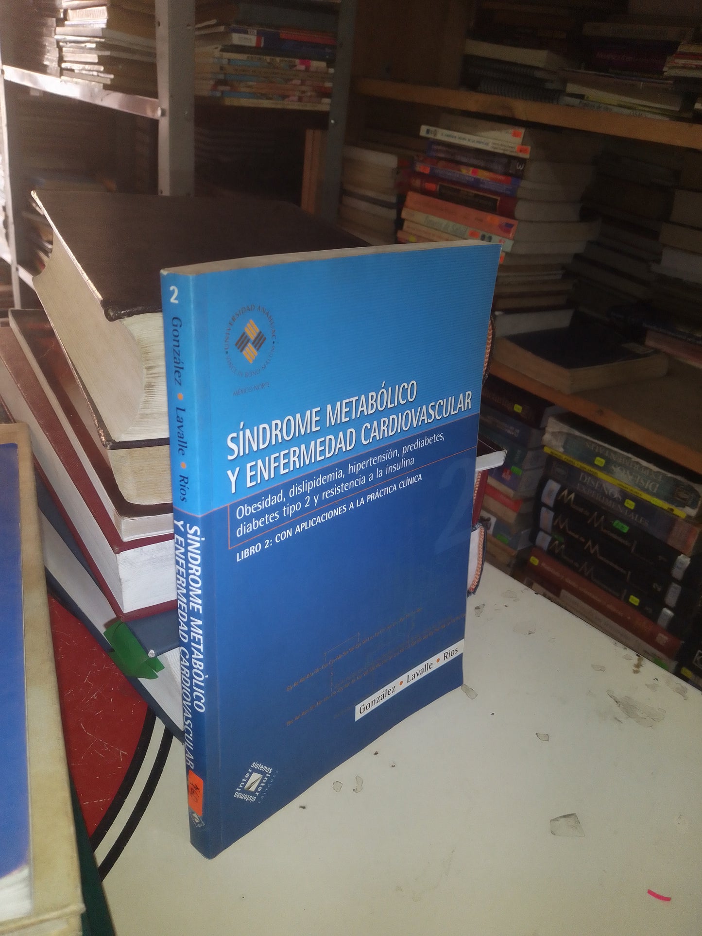 SÍNDROME METABÓLICO Y ENFERMEDAD CARDIOVASCULAR. LIBRO 2:  CON APLICACIONES A LA PRÁCTICA CLÍNICA POR GONZÁLEZ, LAVALLE Y RÍOS USADO MEDICINA LITERARIO 207