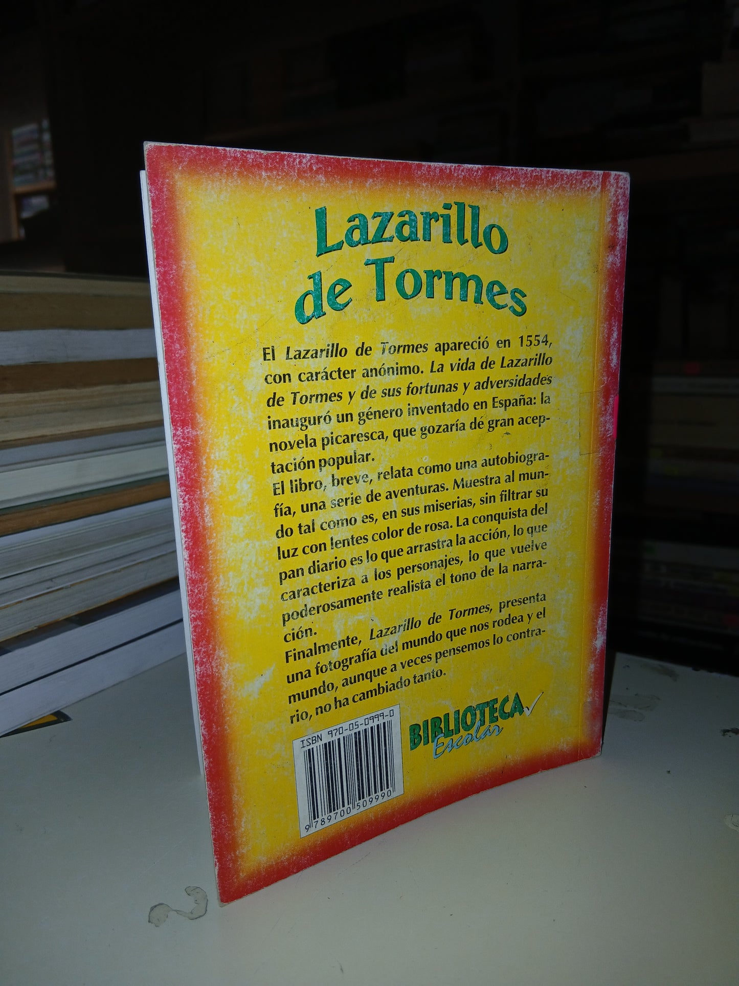 LAZARILLO DE TORMES ANÓNIMO USADO NOVELA LITERARIO 207