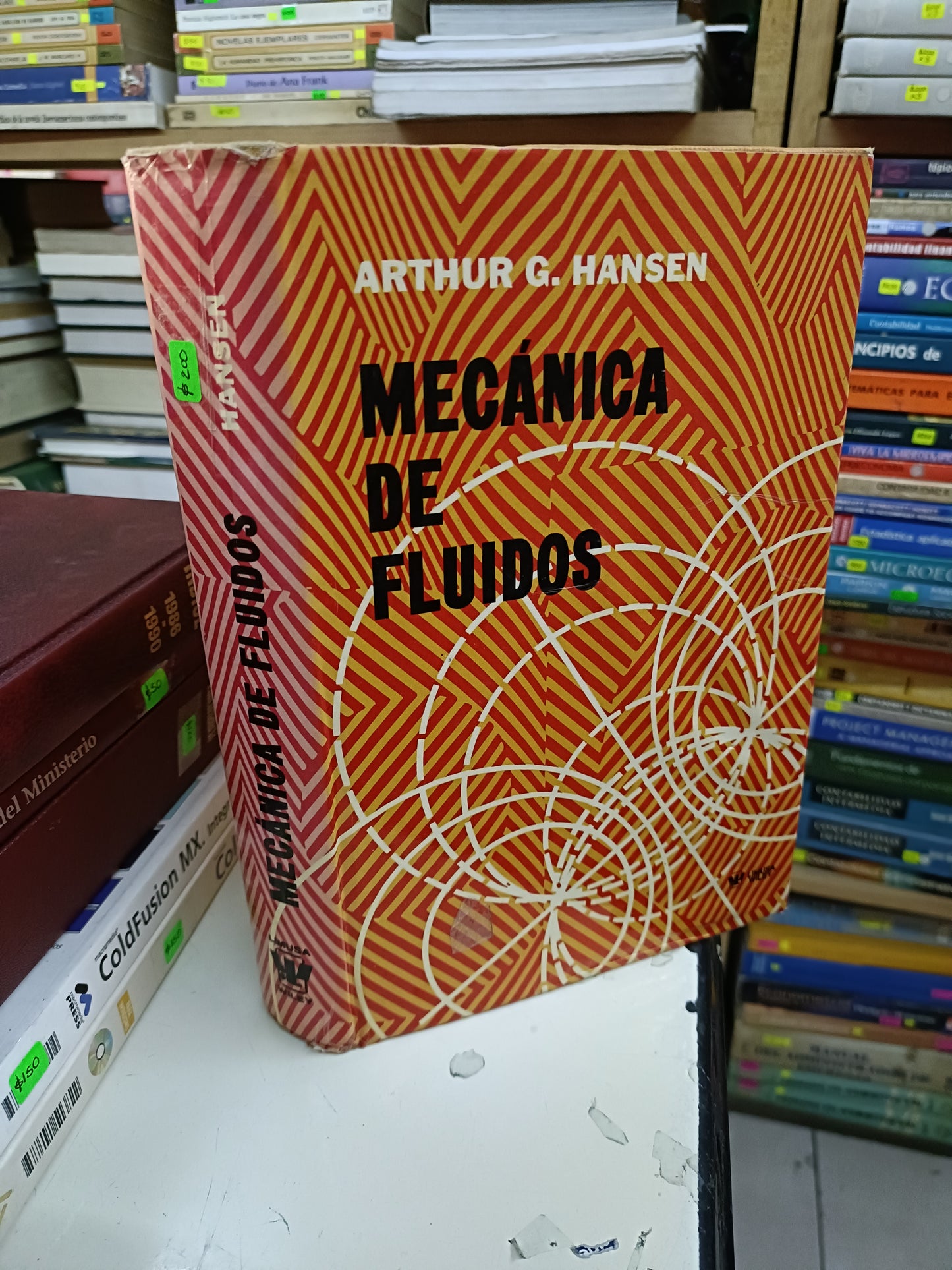 MECÁNICA DE FLUIDOS POR ARTHUR G. HANSEN USADO MATEMÁTICAS LITERARIO 207