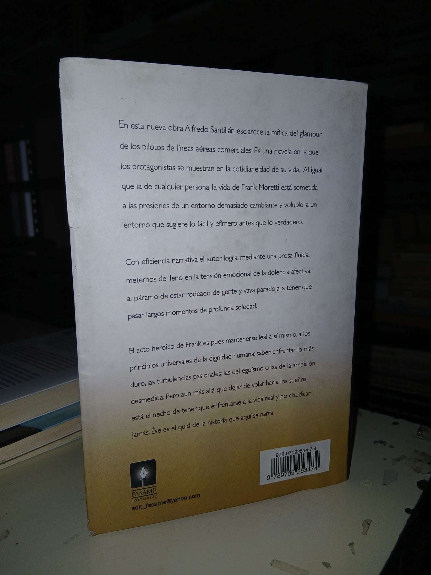 AL FINAL DE LA TORMENTA POR ALFREDO SANTILLÁN USADO NOVELA LITERARIO 207