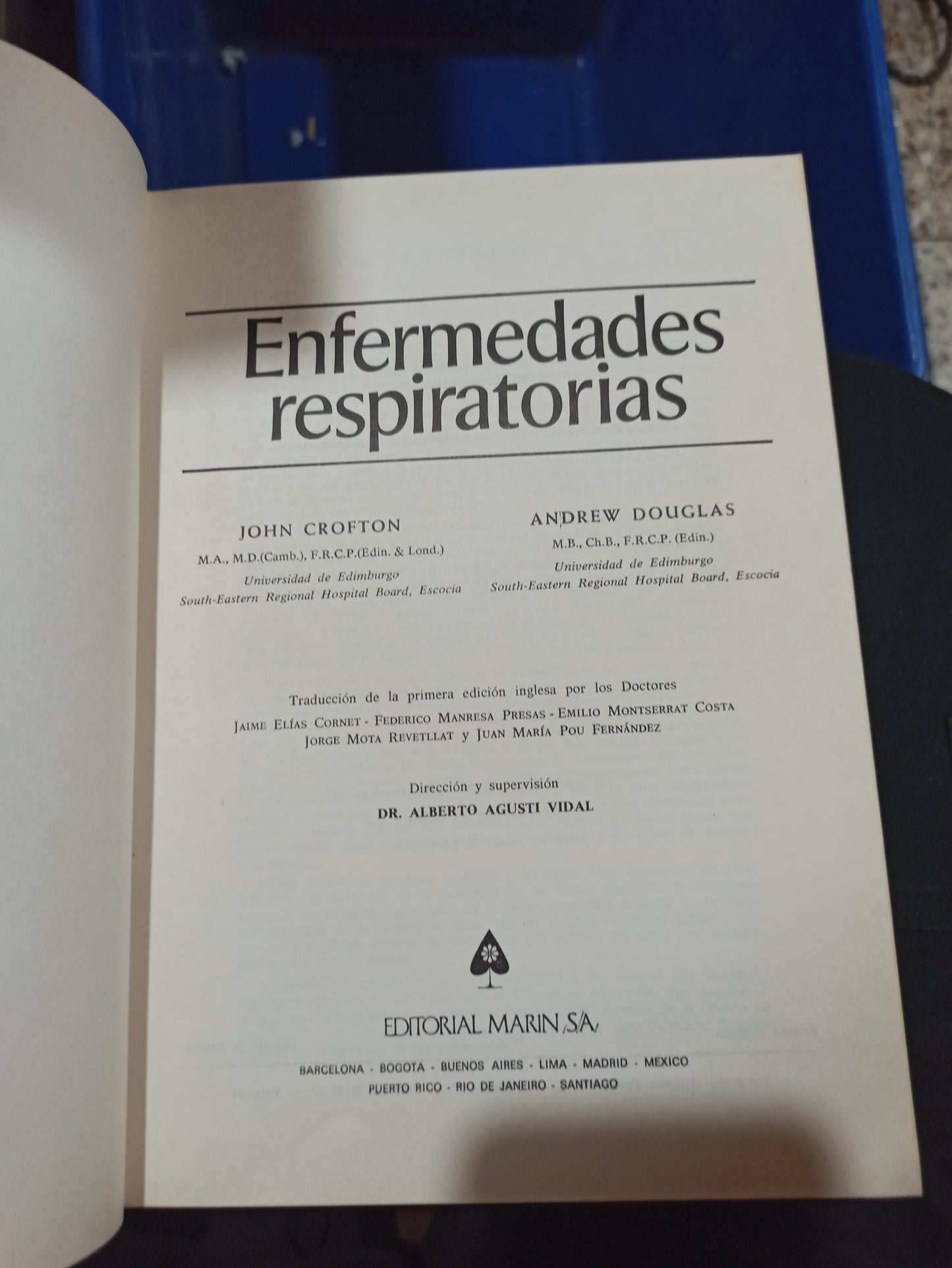 ENFERMEDADES RESPIRATORIOS POR JOHN CROFTON USADO SALUD ALDAMA