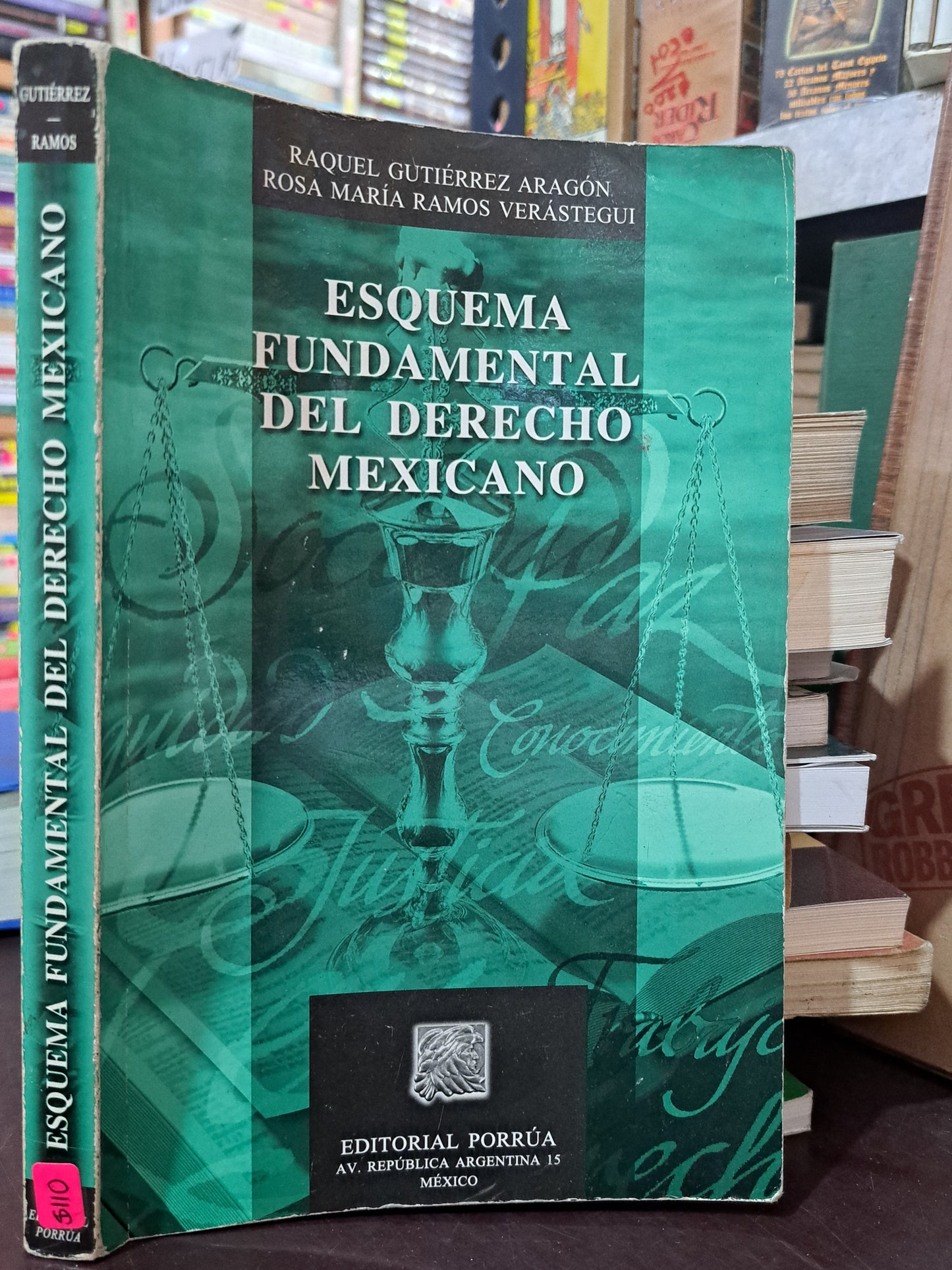 ESQUEMA FUNDAMENTAL DEL DERECHO MEXICANO RAQUEL GUTIÉRREZ ARAGÓN ROSA MARIA RAMOS VERÁSTEGI USADO DERECHO LITERARIO 305