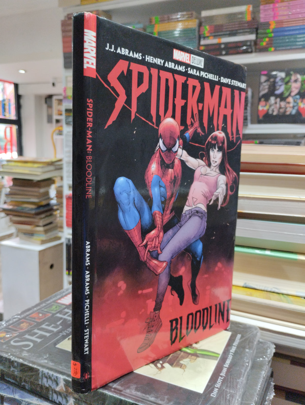 SPIDERMAN BLOODLINE POR HENRY ABRAMS USADO NOVELA JUAREZ 515