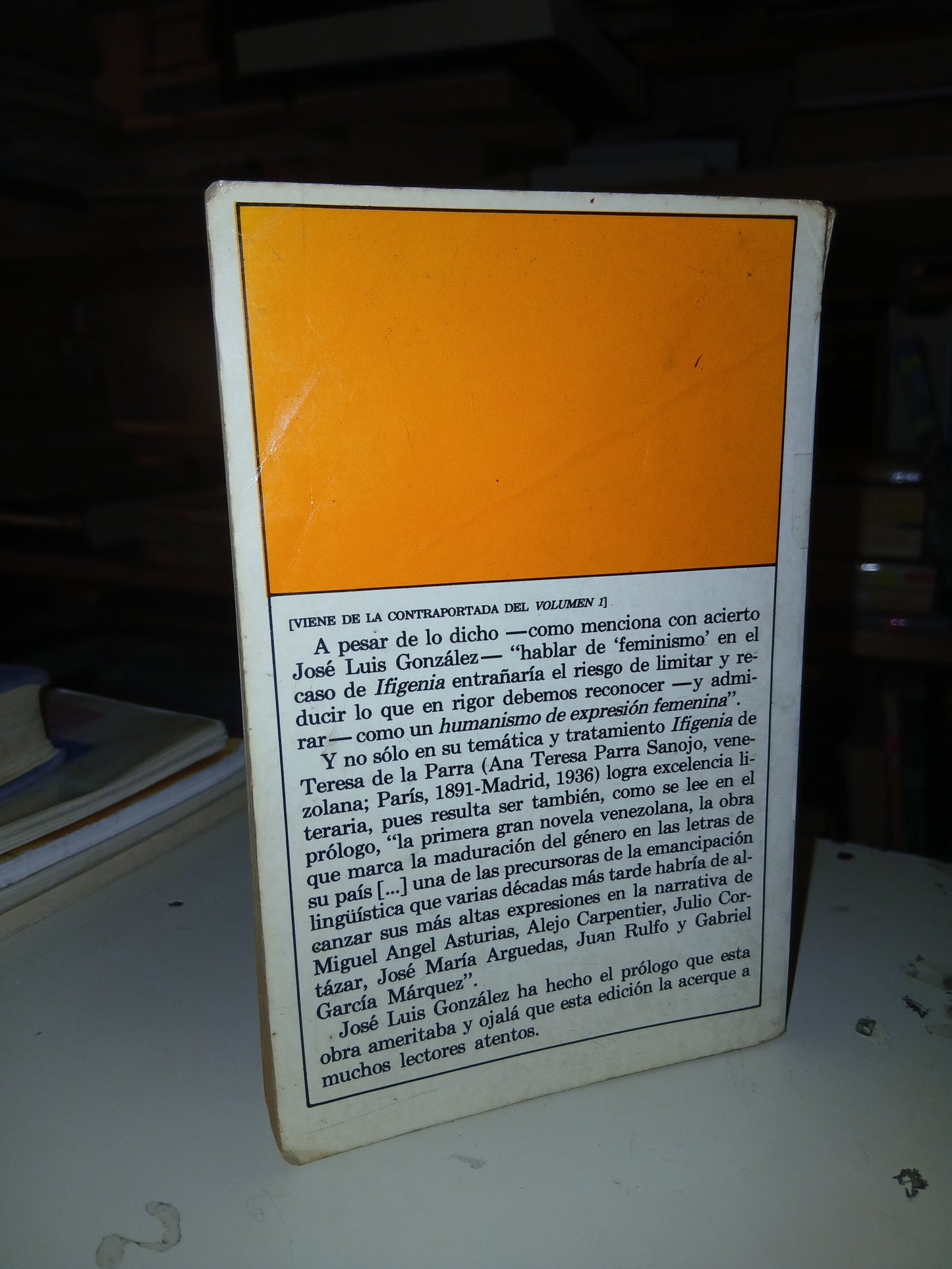 IFIGENIA. DIARIO DE UNA SEÑORITA QUE ESCRIBIÓ PORQUE SE FASTIDIABA (VOLUMEN II) POR TERESA DE LA PARRA USADO NOVELA LITERARIO 207