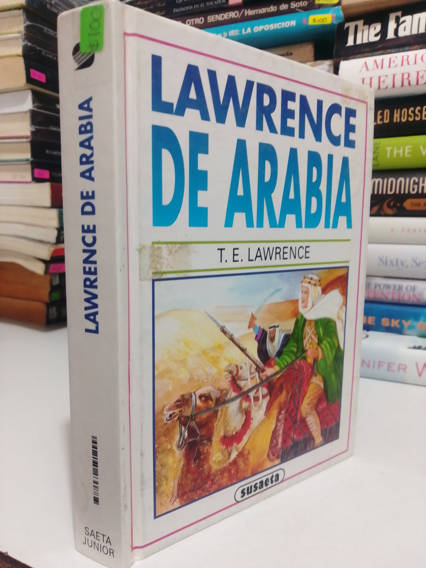 LAWRENCE DE ARABIA POR T.E.LAWRENCE USADO NOVELA JUÁREZ