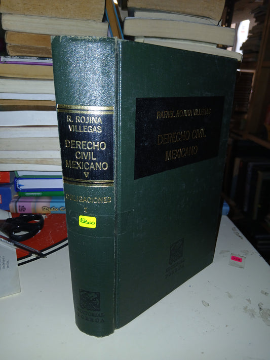 DERECHO CIVIL MEXICANO POR RAFAEL ROJINA VILLEGAS USADO DERECHO LITERARIO 207