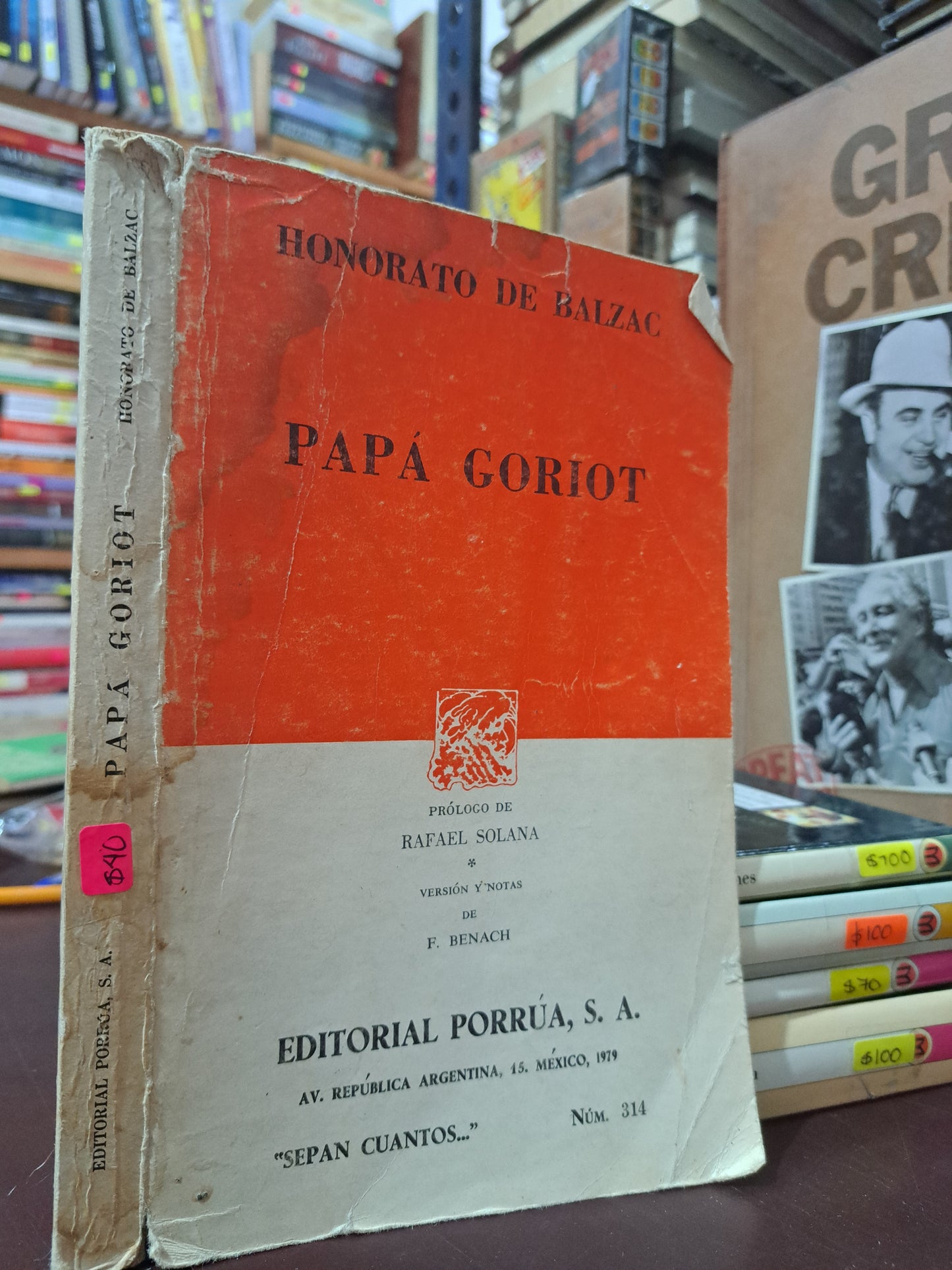 PAPÁ GORIOT HONORATO DE BALZAC USADO NOVELA LITERARIO 305