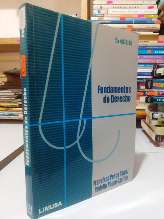 FUNDAMENTOS DE DERECHO POR FRANCISCO PONCE GOMEZ Y RODOLFO PONCE CASTILLO USADO DERECHO JUAREZ