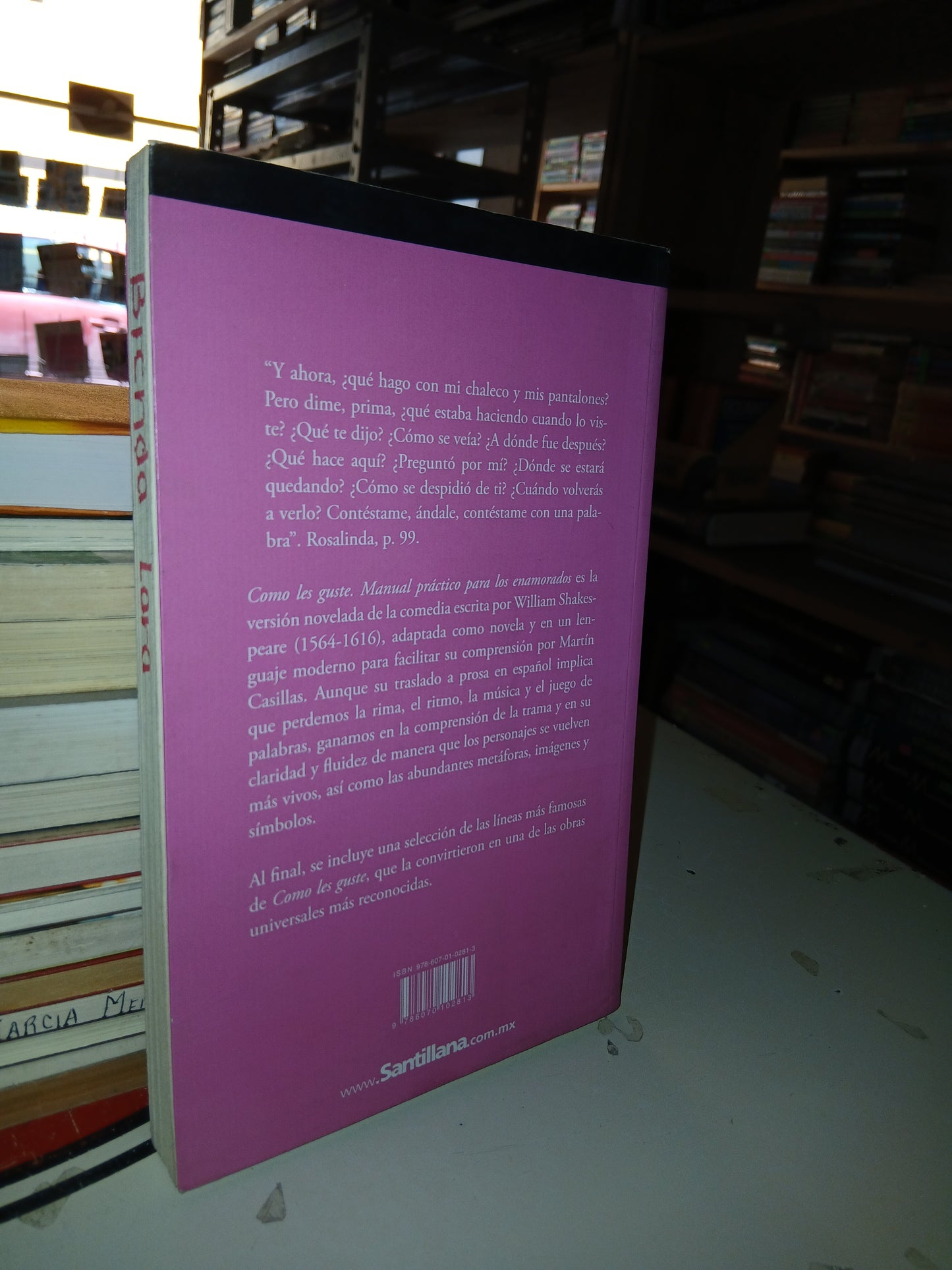 COMO LES GUSTE MANUAL PRÁCTICO PARA LOS ENAMORADOS POR MARTÍN CASILLAS USADO NOVELA LITERARIO 207