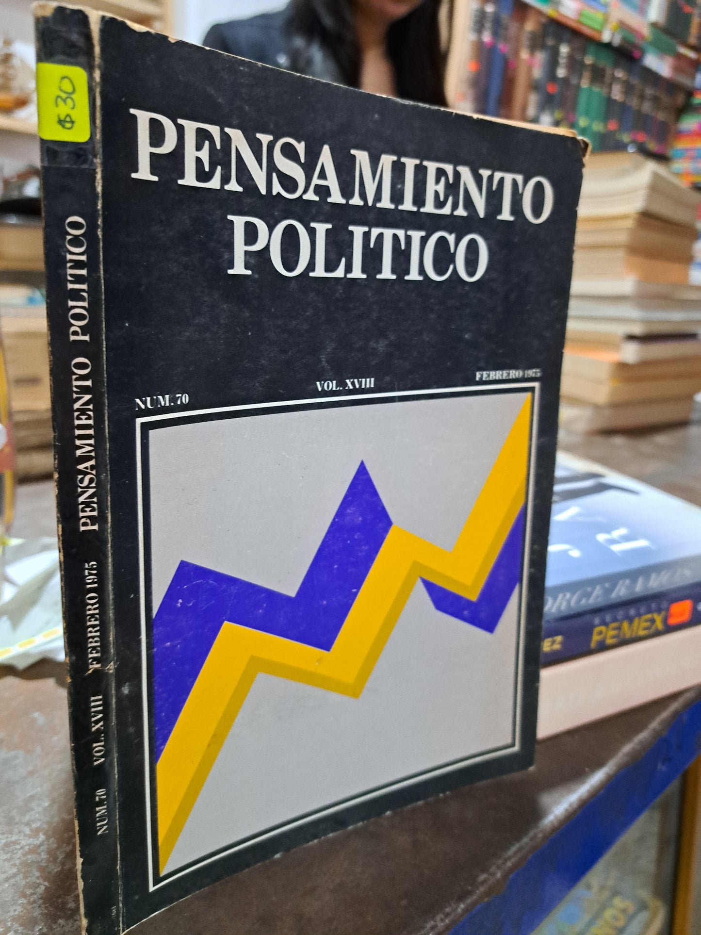 PENSAMIENTO POLITICO NUM 70 VOL XVIII USADO POLÍTICA ALDAMA