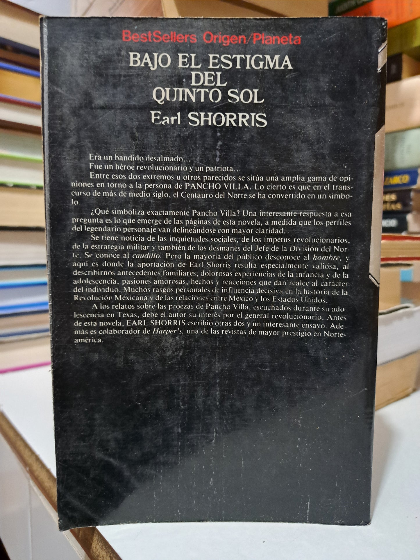 BAJO EL ESTIGMA DEL QUINTO SOL #17 EARL SHORRIS USADO NOVELA JUÁREZ